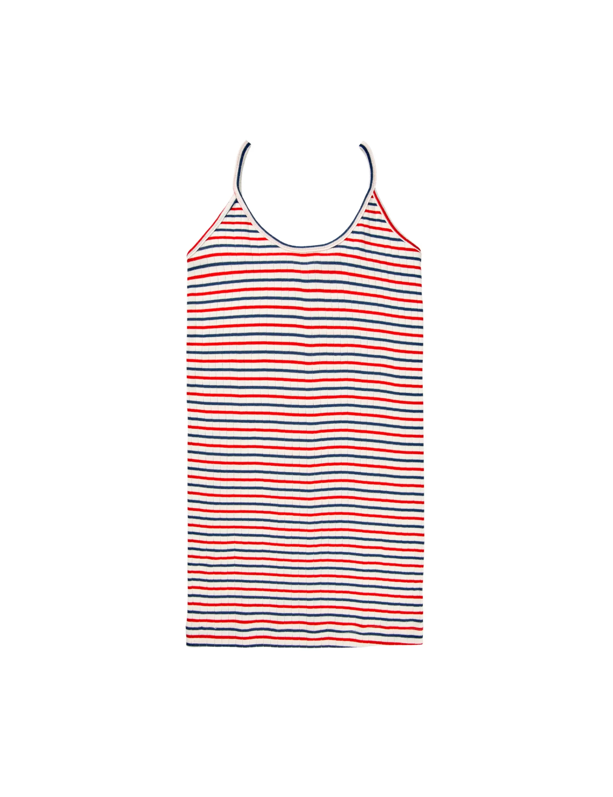 MADS NØRGAARD NPS Strap Top Tricolore Ecru/Red/Marine Outlet