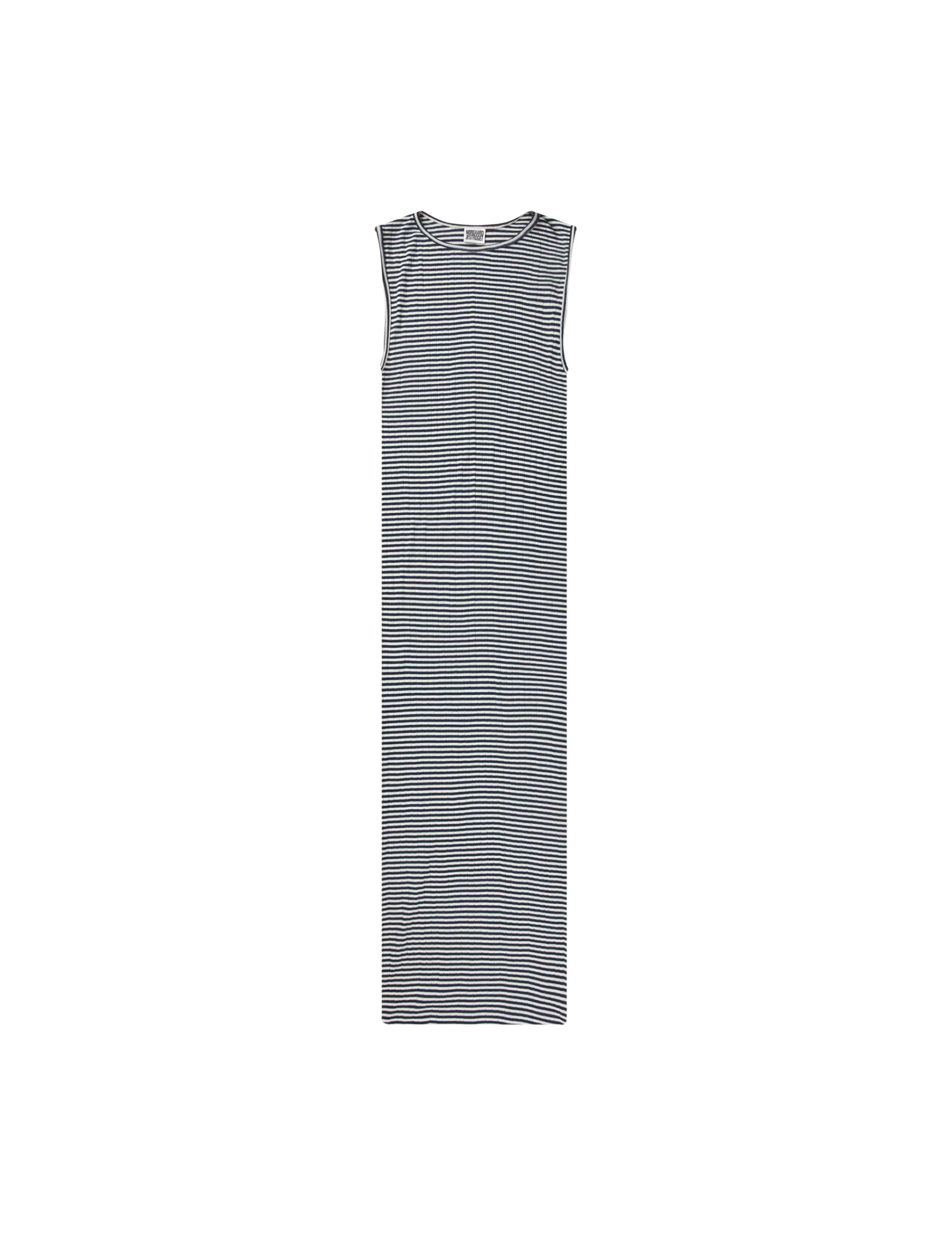 MADS NØRGAARD NPS Tank Dress Fine Stripe Marine/Ecru Best