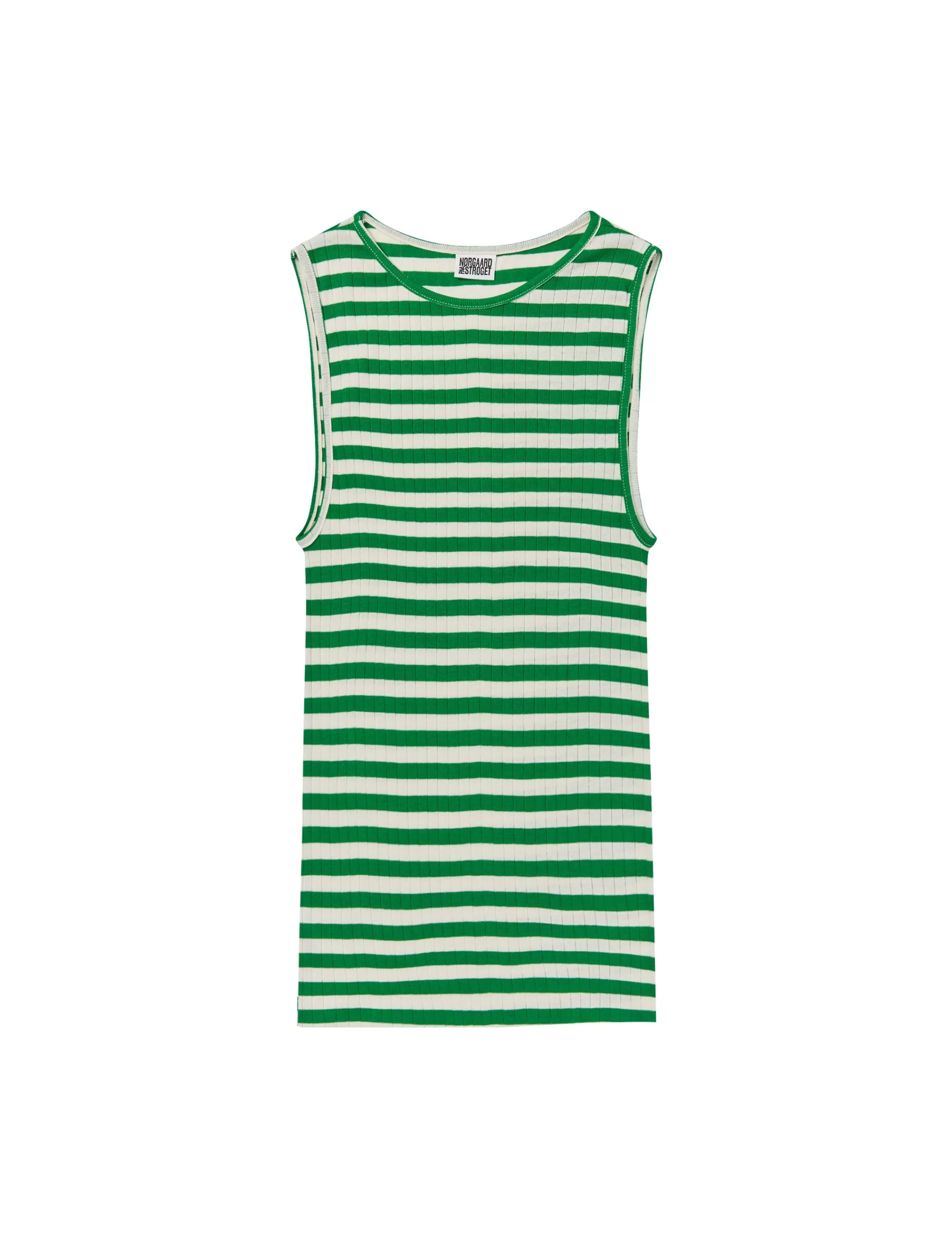 MADS NØRGAARD NPS Tank Top Broadway Green/Ecru Store