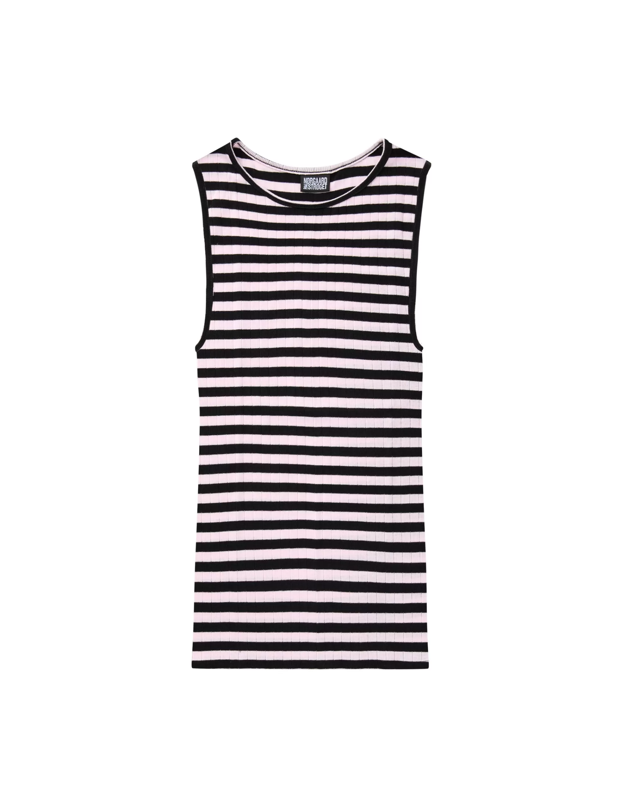 MADS NØRGAARD NPS Tank Top Broadway Black/Rosa Store