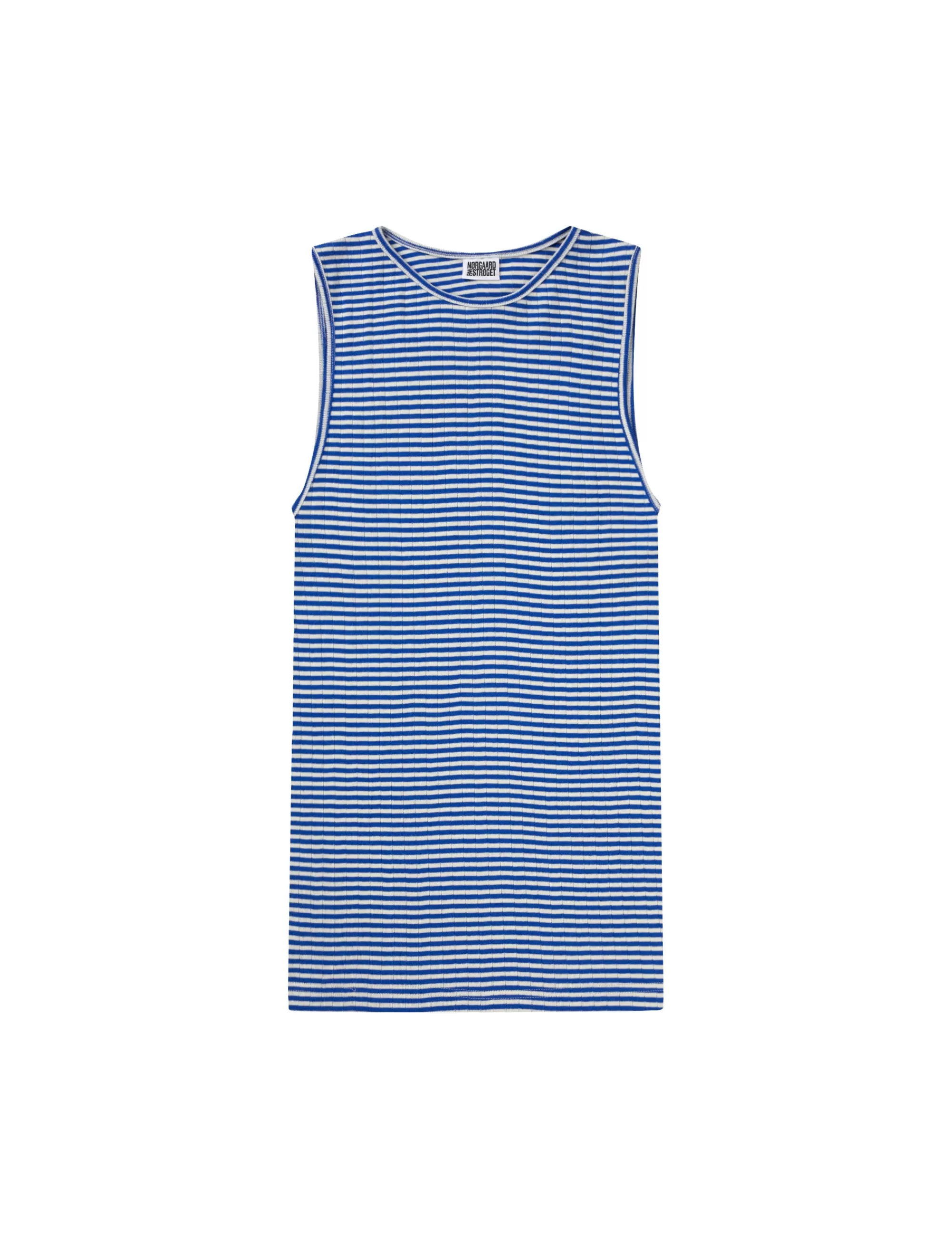 MADS NØRGAARD NPS Tank Top Fine Stripe Klein/Ecru New