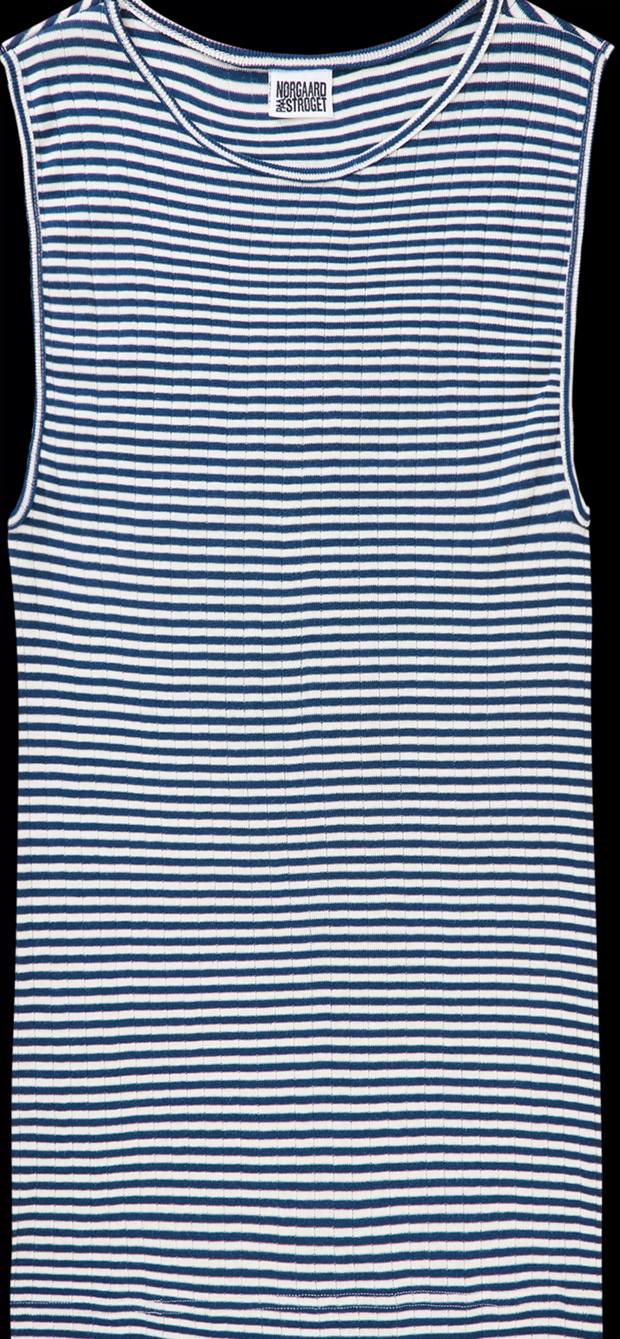 MADS NØRGAARD NPS Tank Top Fine Stripe Marine/Ecru Online