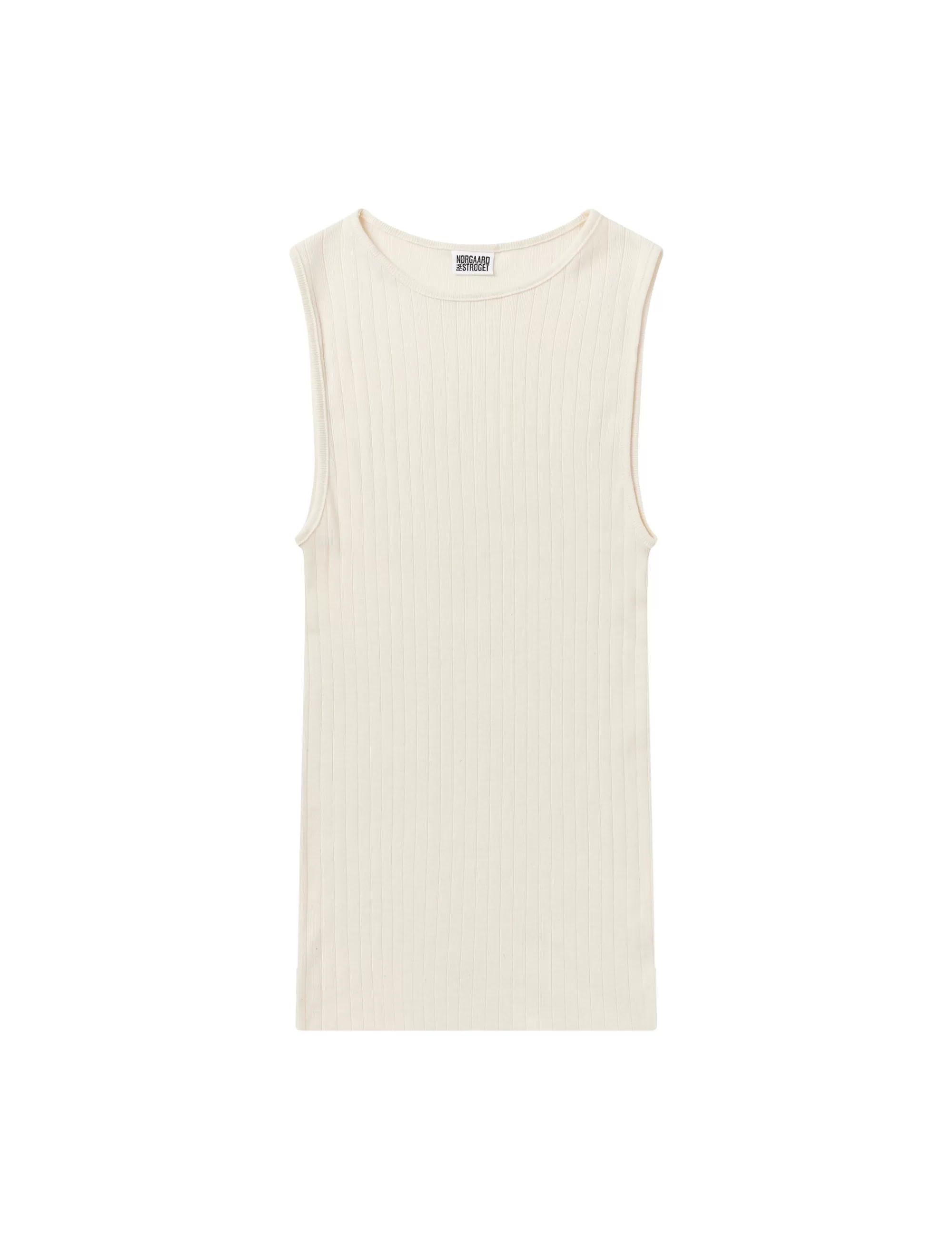 MADS NØRGAARD NPS Tank Top Solid Color Ecru Cheap