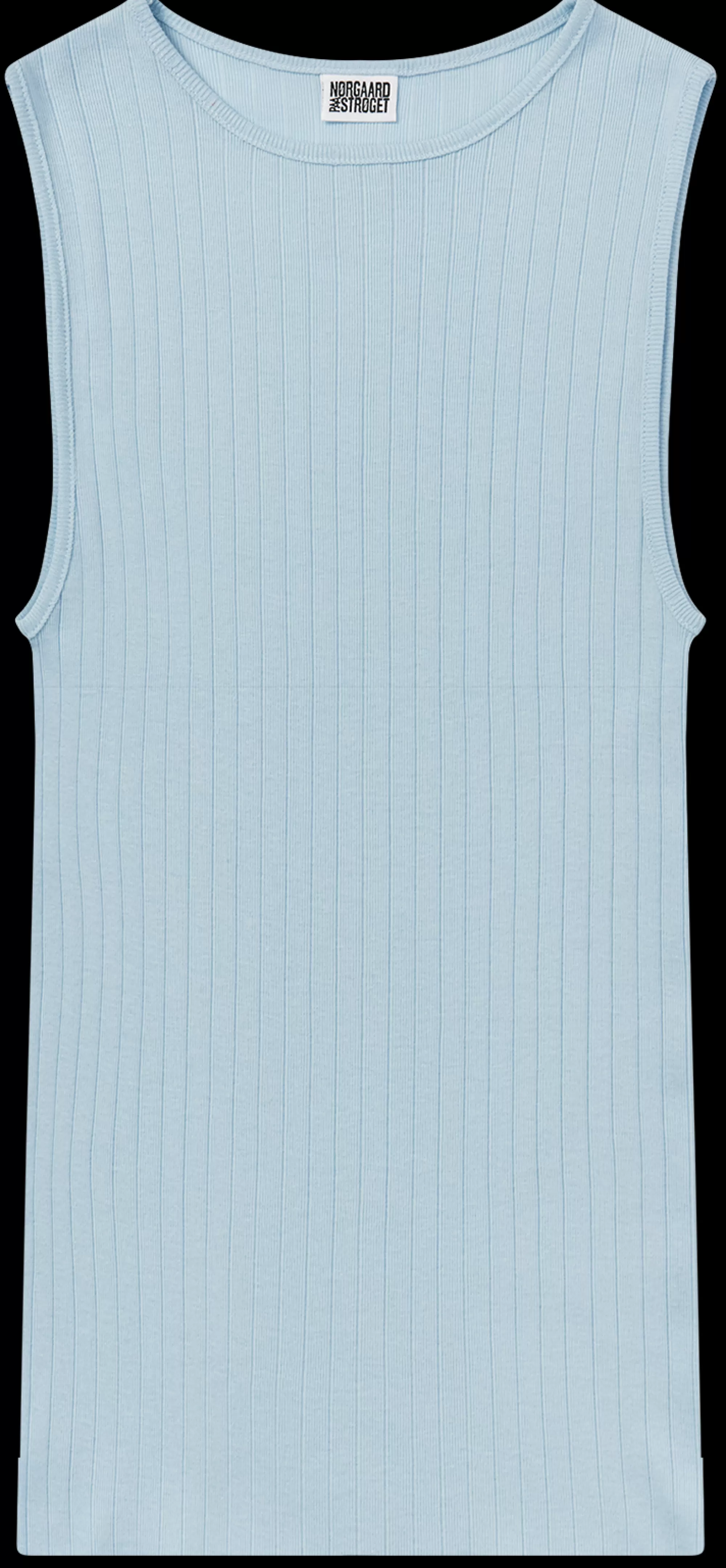 MADS NØRGAARD NPS Tank Top Solid Color Light Blue Flash Sale