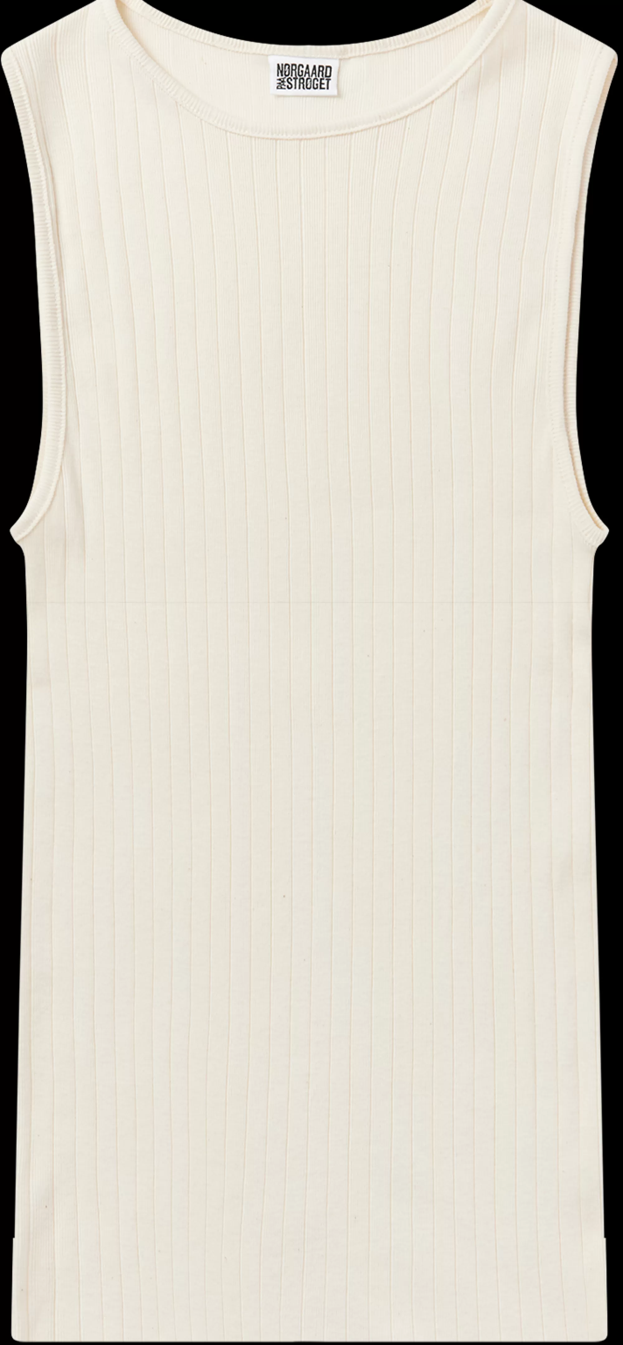 MADS NØRGAARD NPS Tank Top Solid Color Ecru Cheap