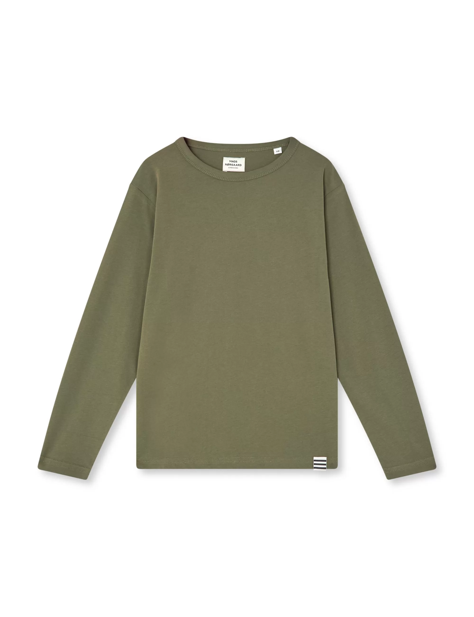 MADS NØRGAARD Organic Thorlino L/S Tee FAV Army Best Sale