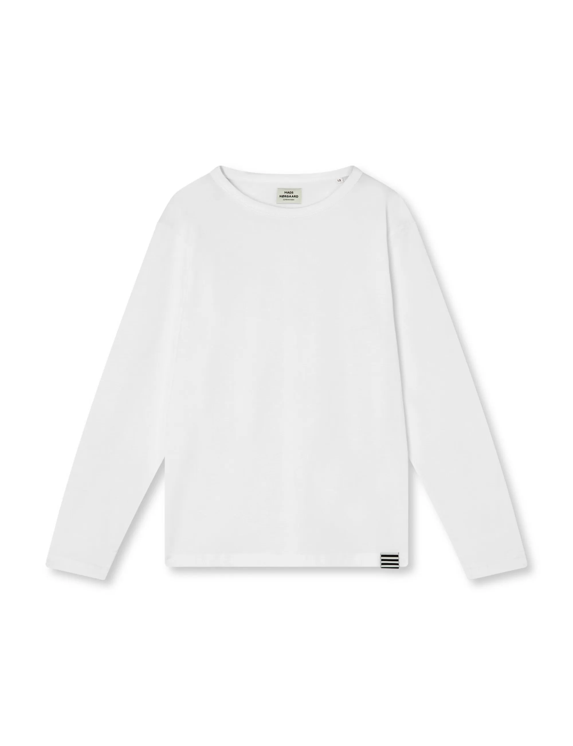 MADS NØRGAARD Organic Thorlino L/S Tee FAV White Best Sale