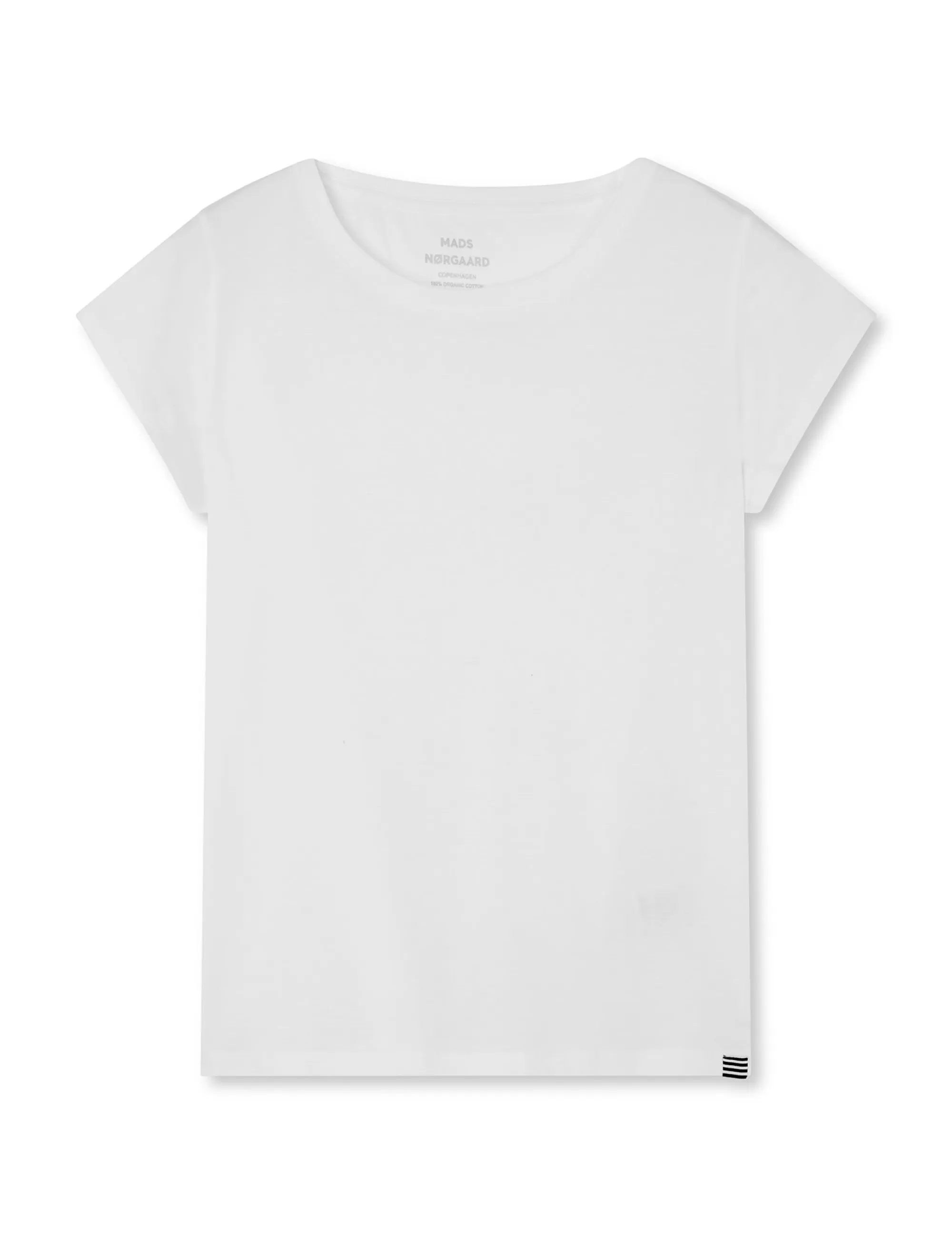 MADS NØRGAARD Organic Jersey Teasy Tee FAV White Cheap