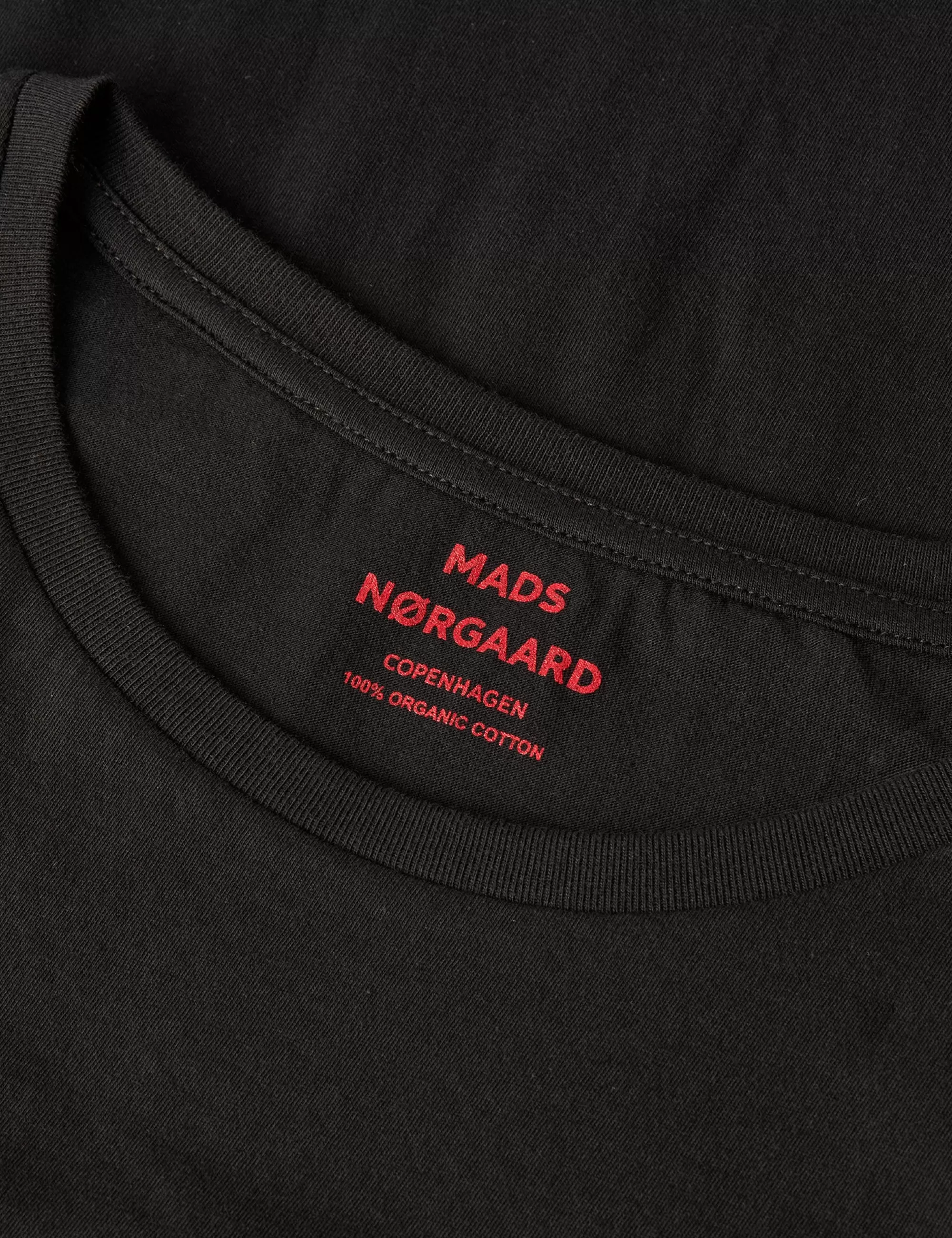 MADS NØRGAARD Organic Jersey Teasy Tee FAV Black Outlet