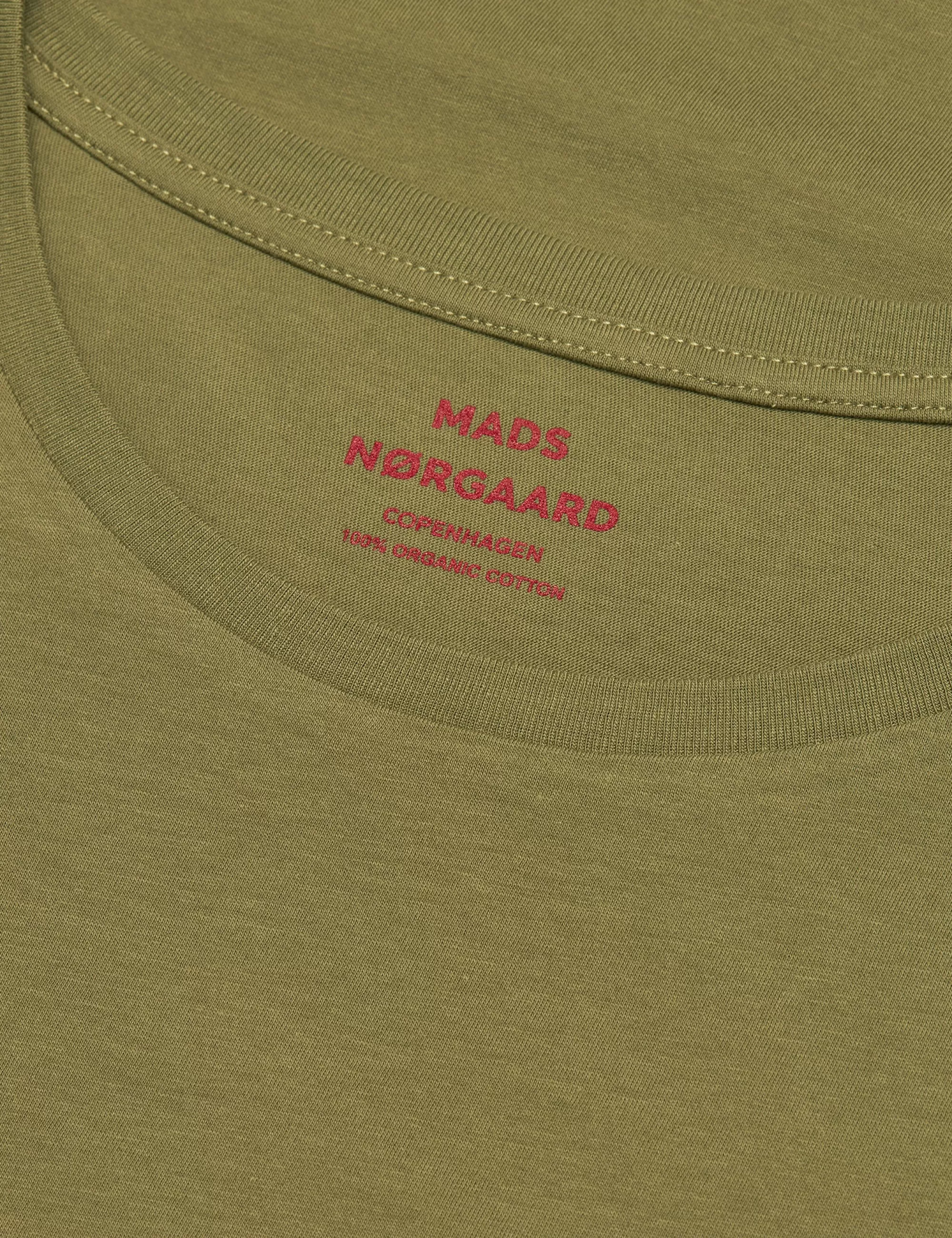 MADS NØRGAARD Organic Jersey Teasy Tee FAV Martini Olive Shop