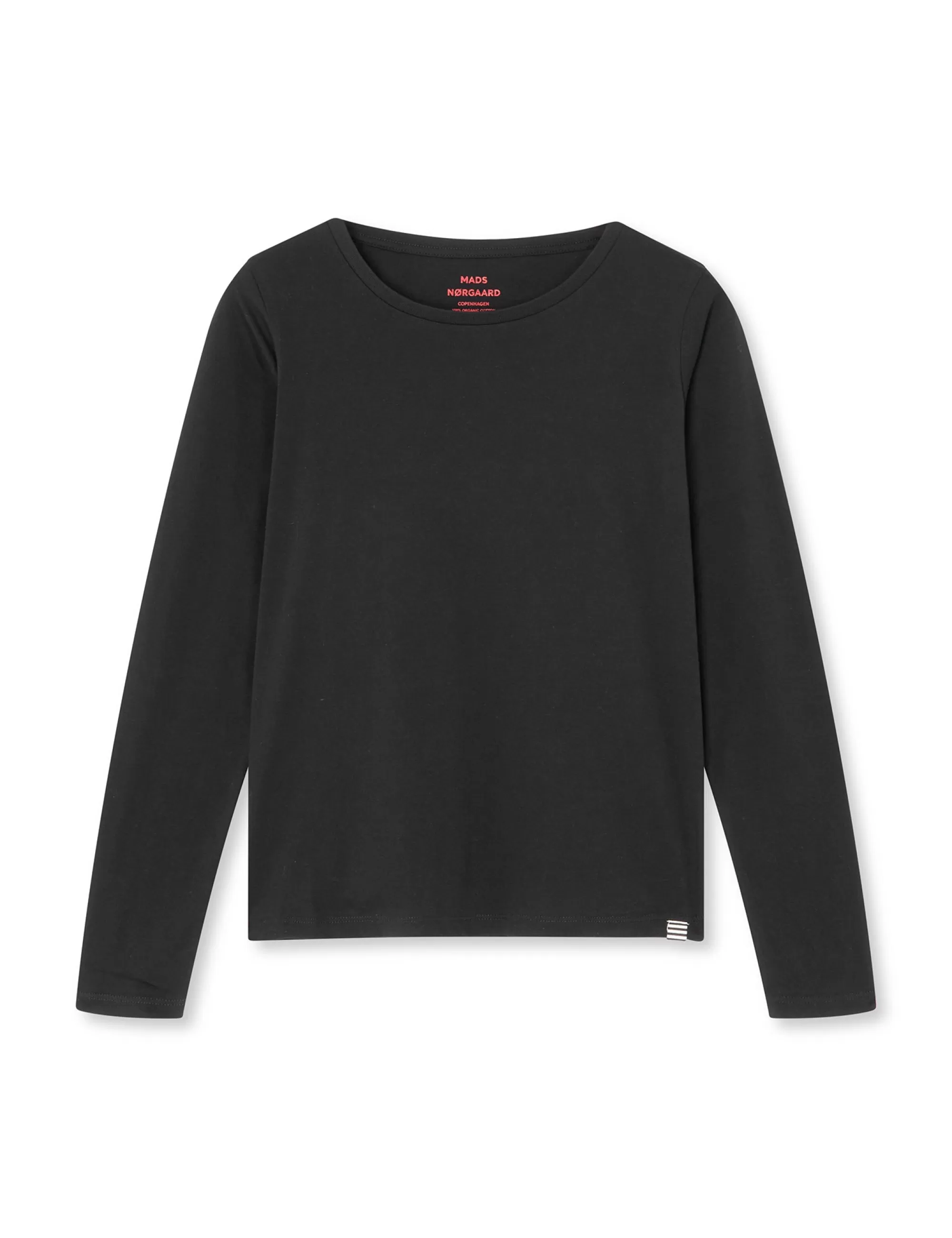 MADS NØRGAARD Organic Jersey Tenna Tee LS FAV Black Fashion