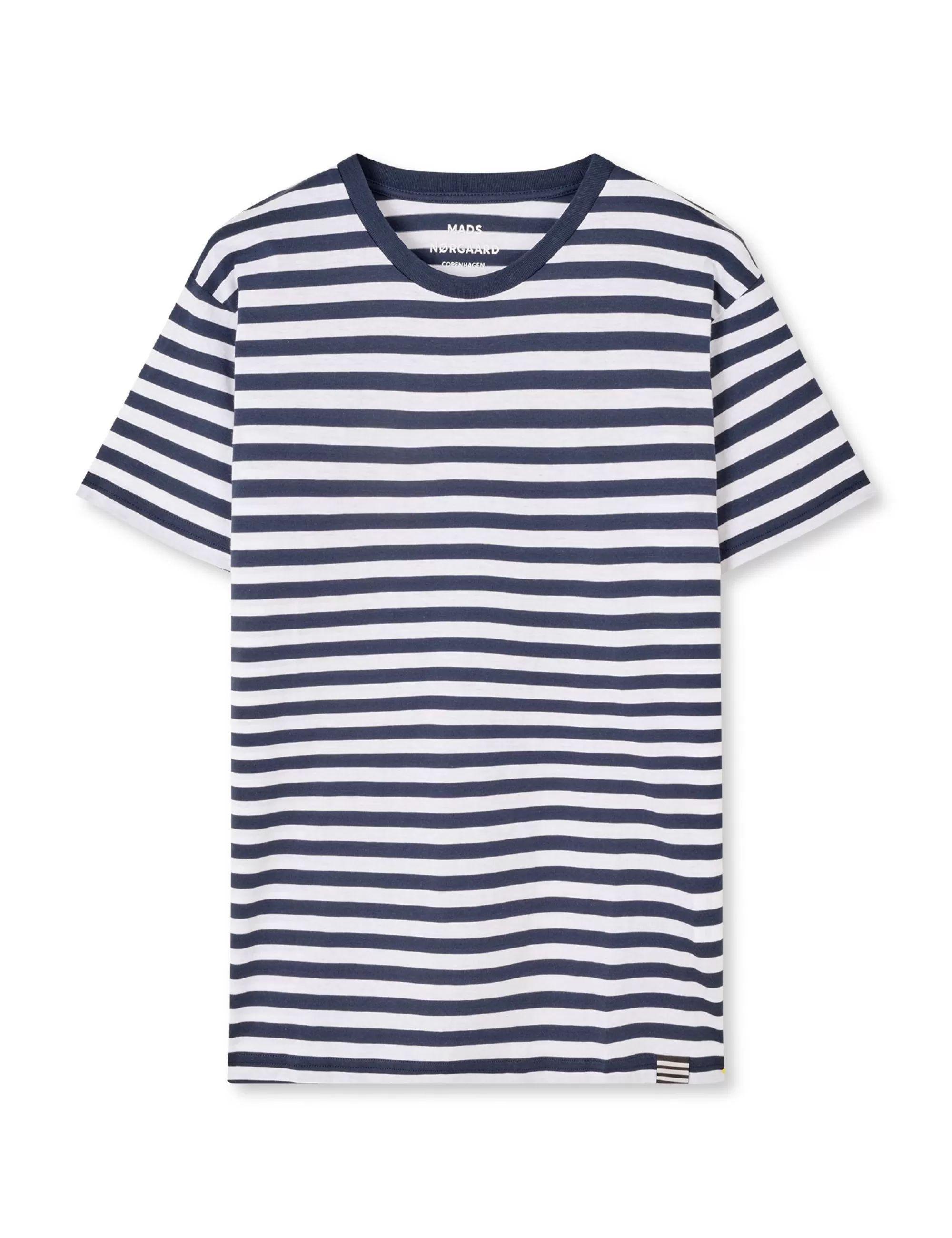 MADS NØRGAARD Organic Midi Thor Tee Navy/White Clearance