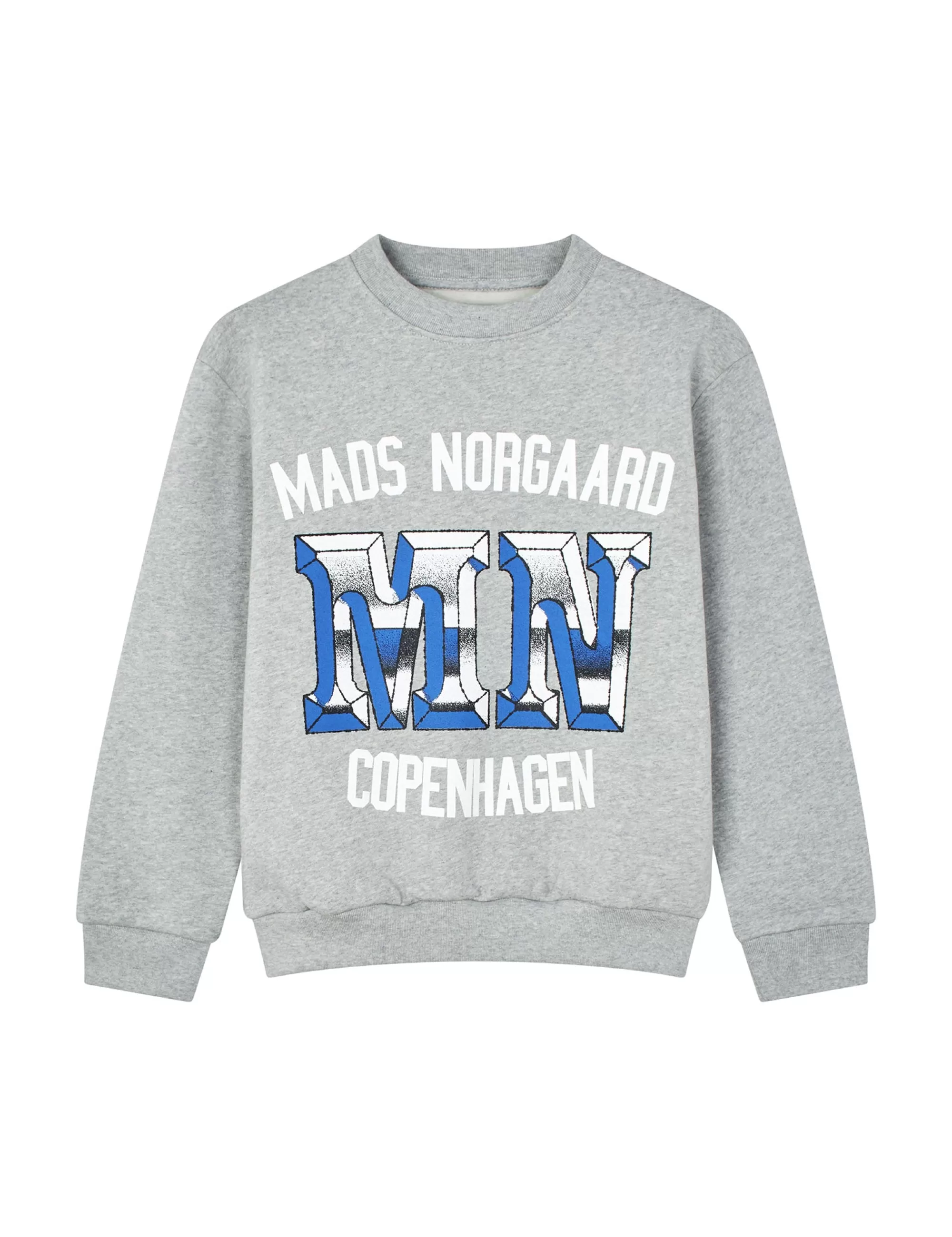 MADS NØRGAARD Organic Sweat Sonar Sweatshirt Light Grey Melange Sale