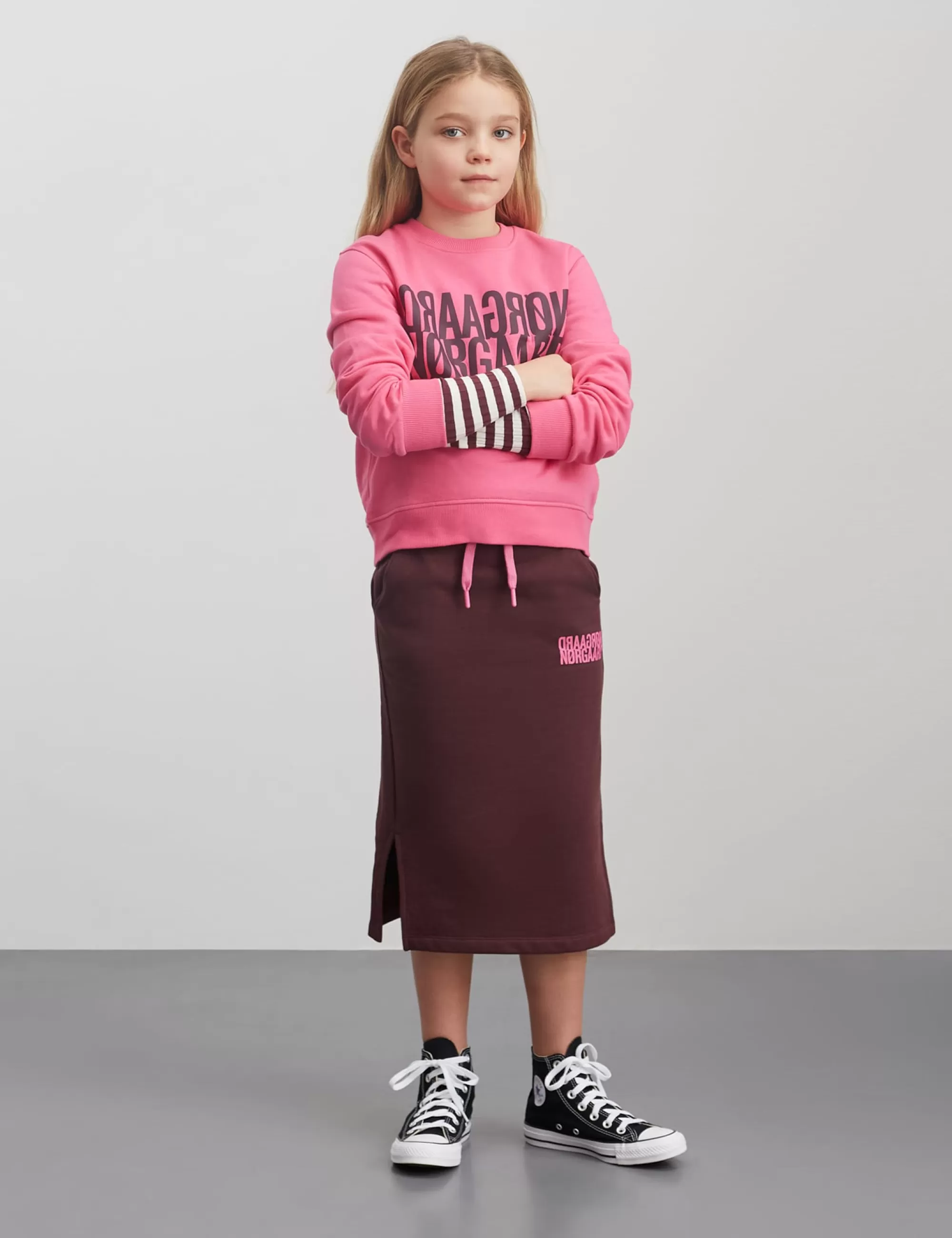 MADS NØRGAARD Organic Sweat Talinka Sweatshirt Carmine Rose Flash Sale