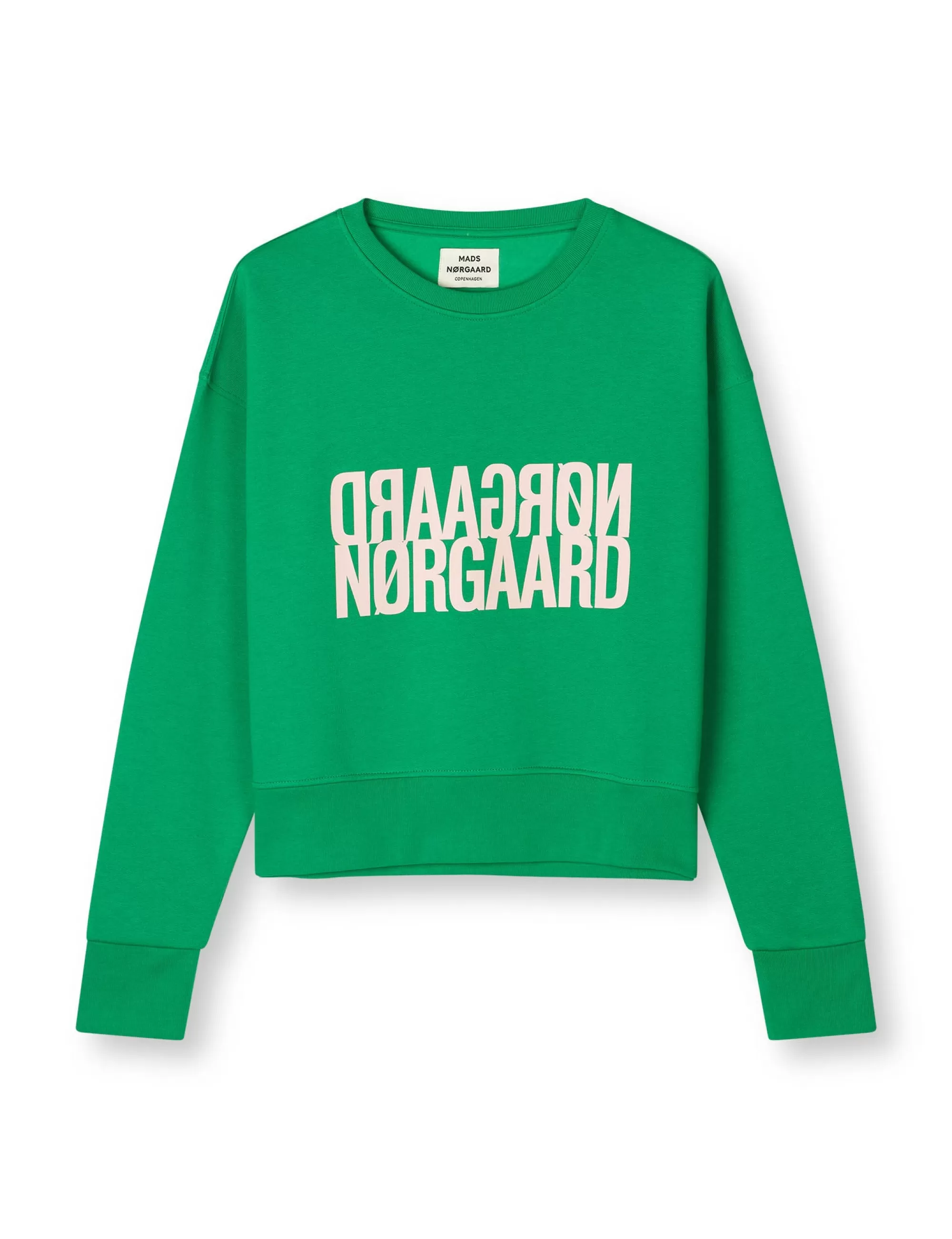 MADS NØRGAARD Organic Sweat Tilvina Sweatshirt Bright Green Flash Sale