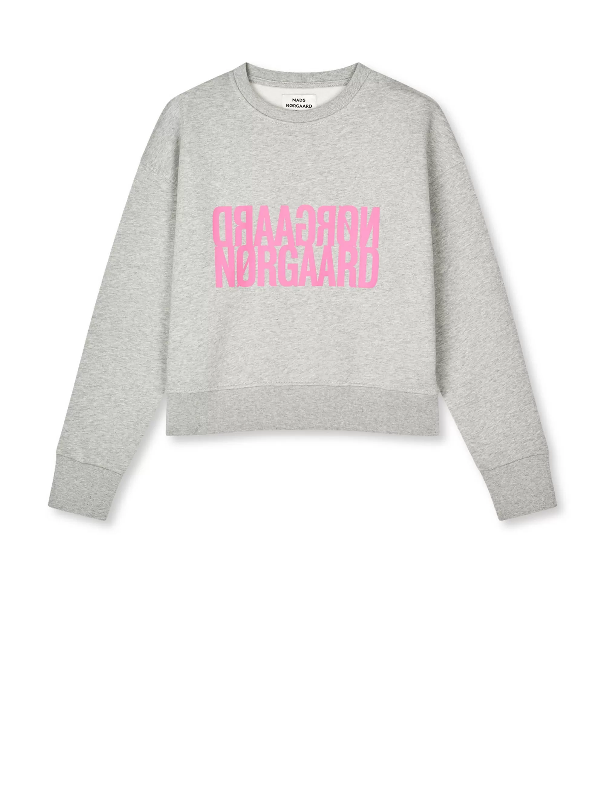 MADS NØRGAARD Organic Sweat Tilvina Sweatshirt Light Grey Melange Fashion