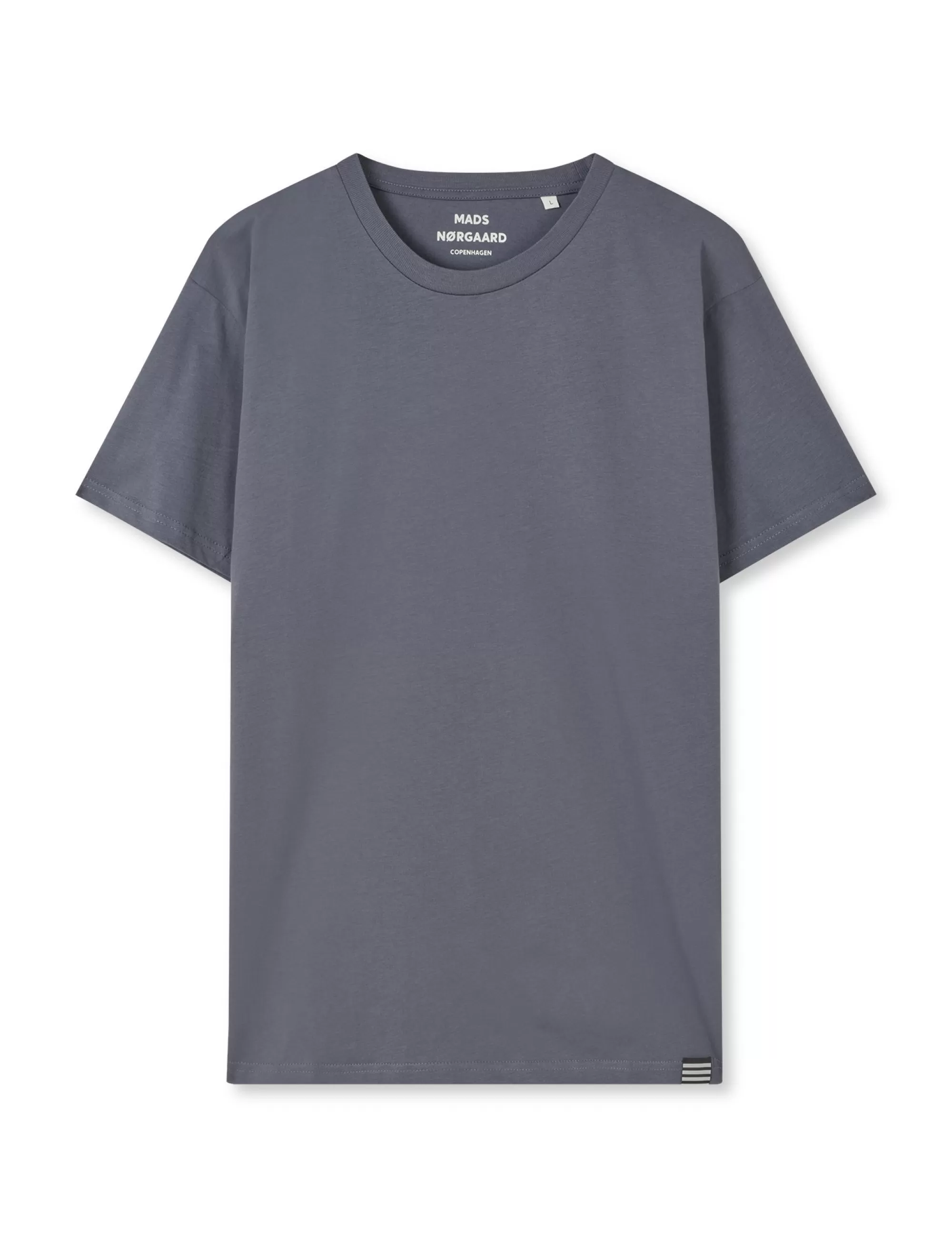 MADS NØRGAARD Organic Thor Tee Dark Grey Fashion