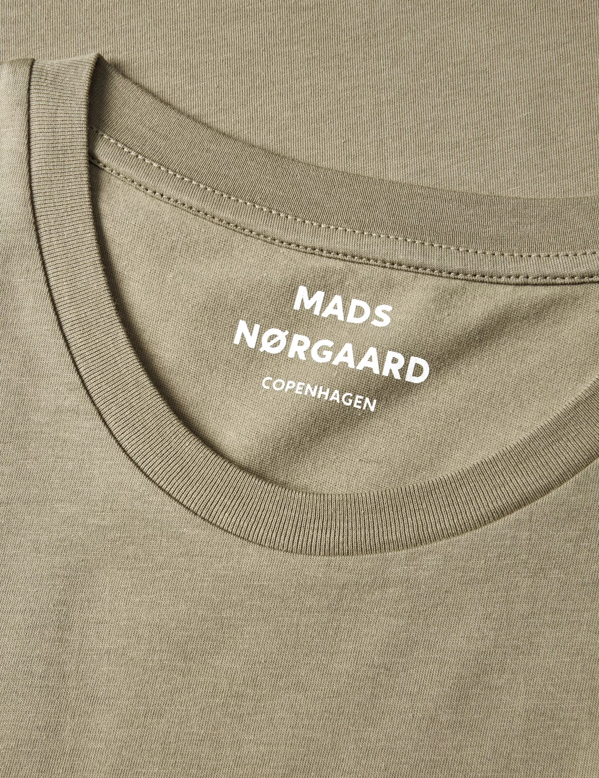 MADS NØRGAARD Organic Thor Tee Silver Sage Outlet