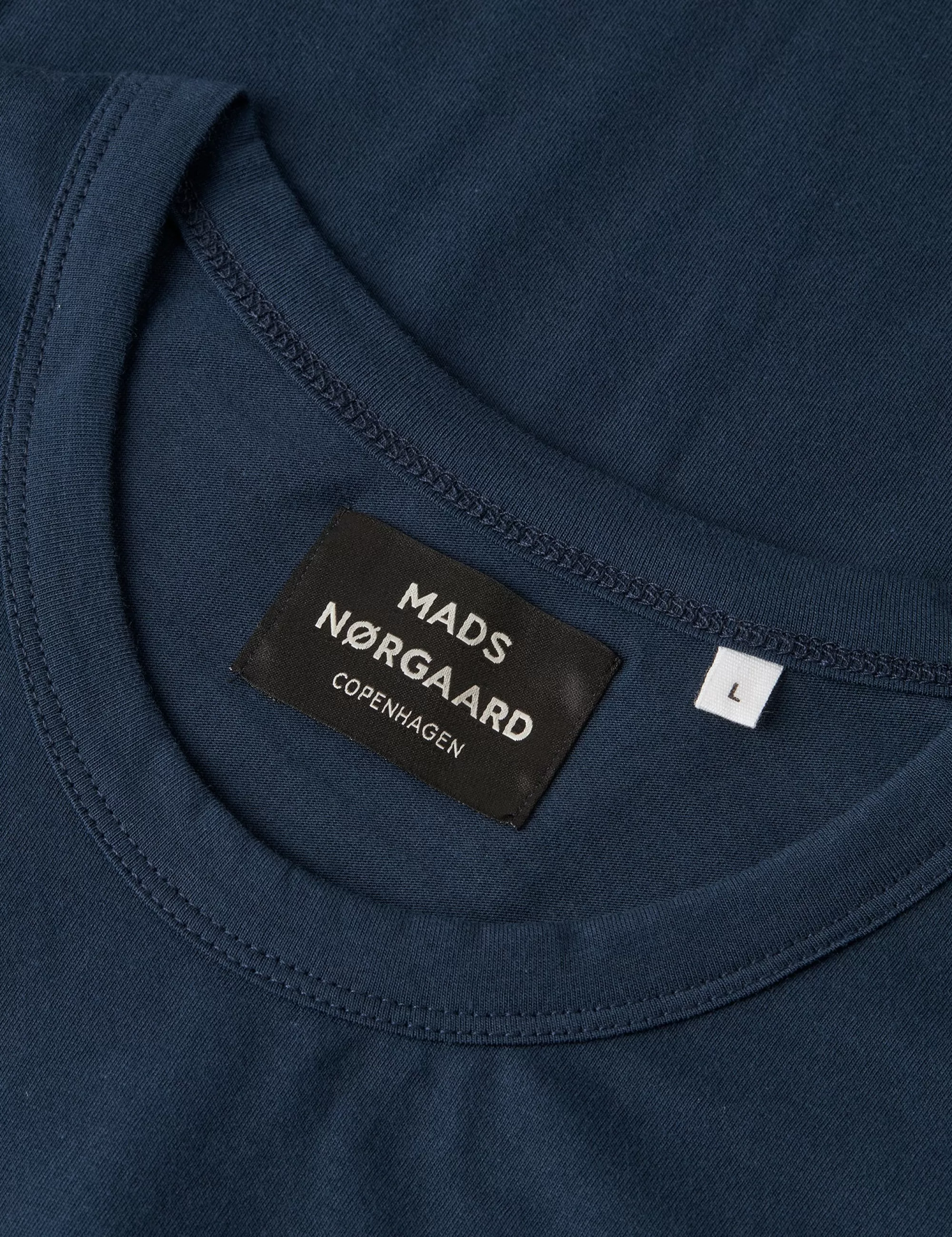 MADS NØRGAARD Organic Thor Tee LS Navy Flash Sale