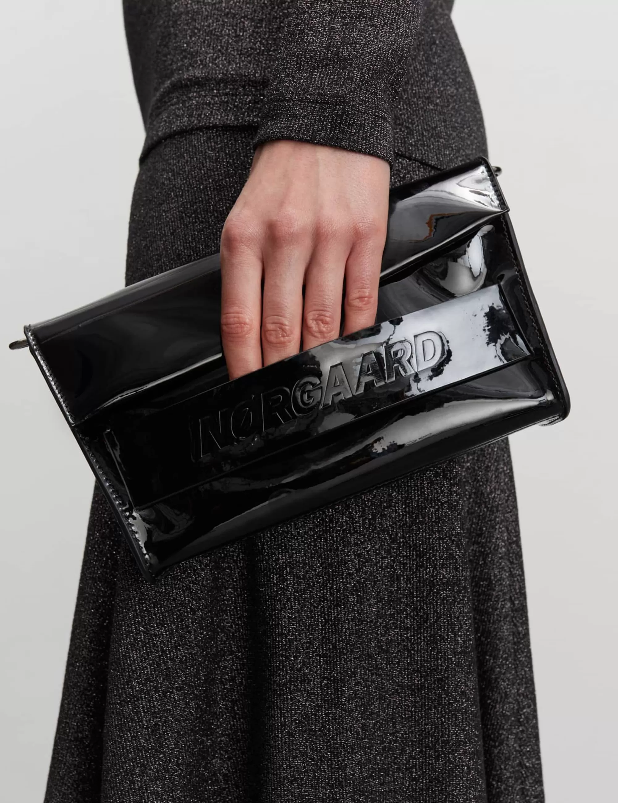 MADS NØRGAARD Press Lacquer Gigi Bag Black Best