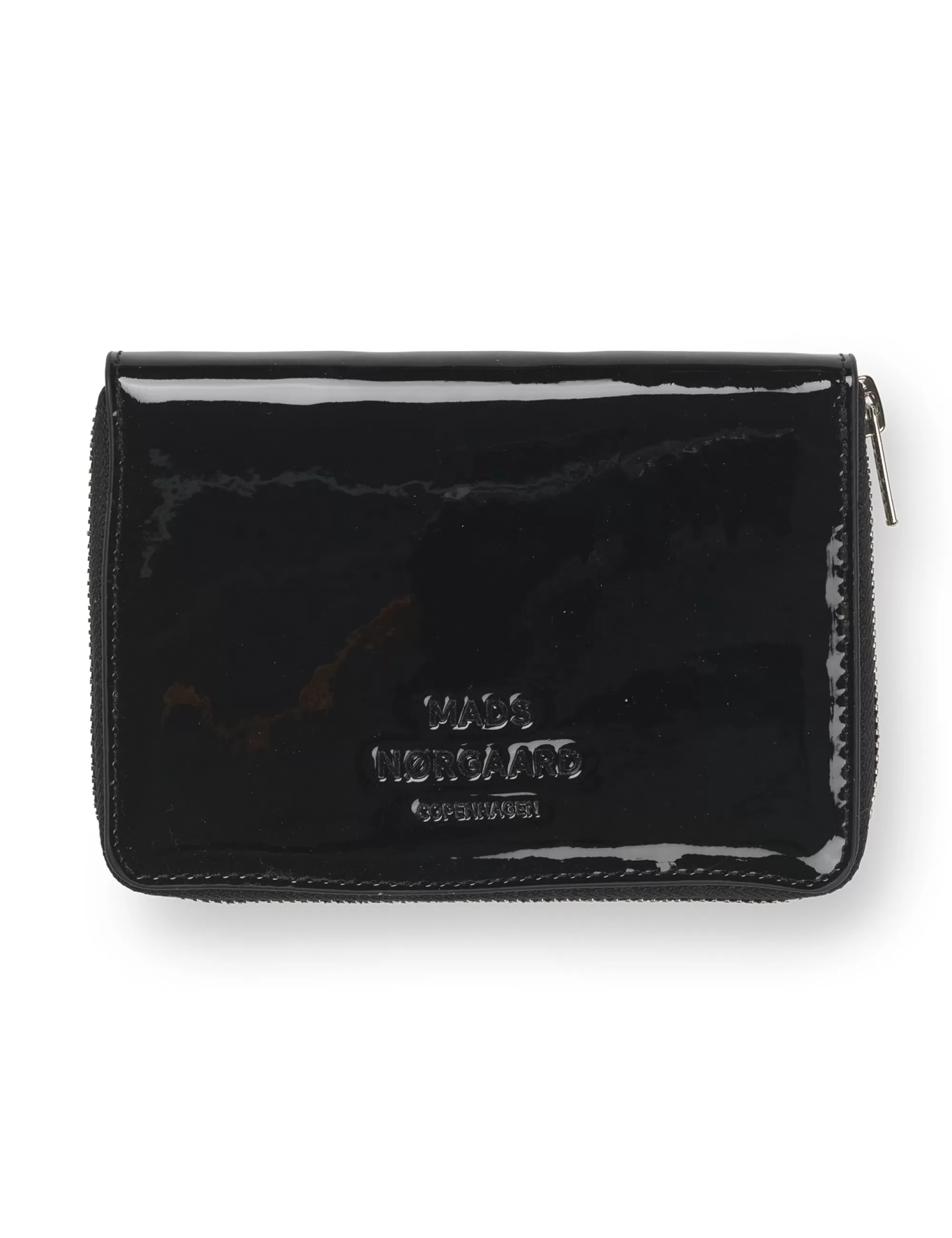 MADS NØRGAARD Press Lacquer Gold Wallet Black Hot