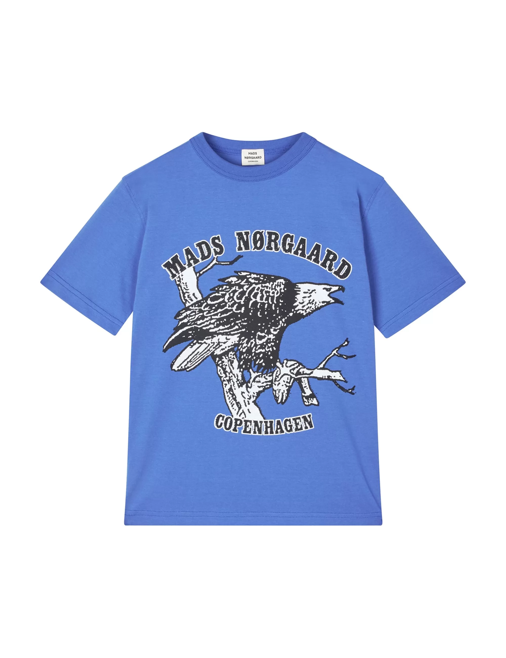 MADS NØRGAARD Printed Tee Theo Tee Amparo Blue New