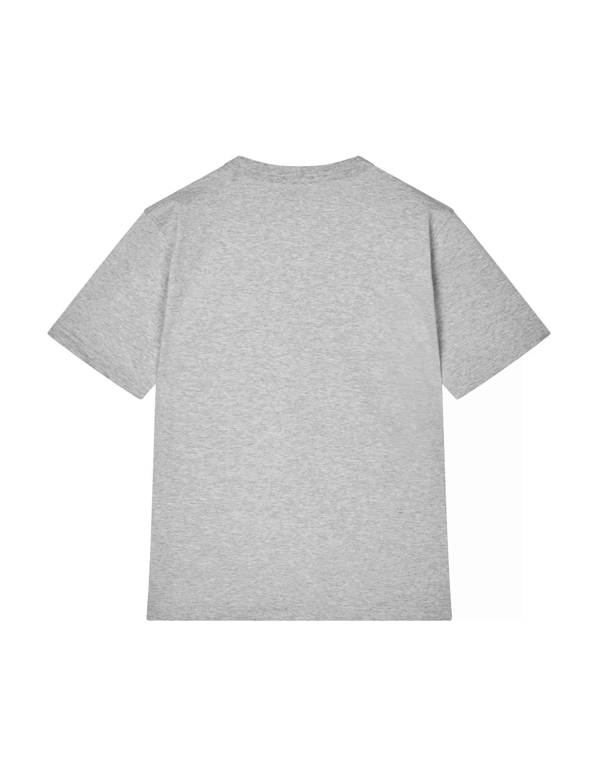 MADS NØRGAARD Printed Tee Theo Tee Light Grey Melange Outlet