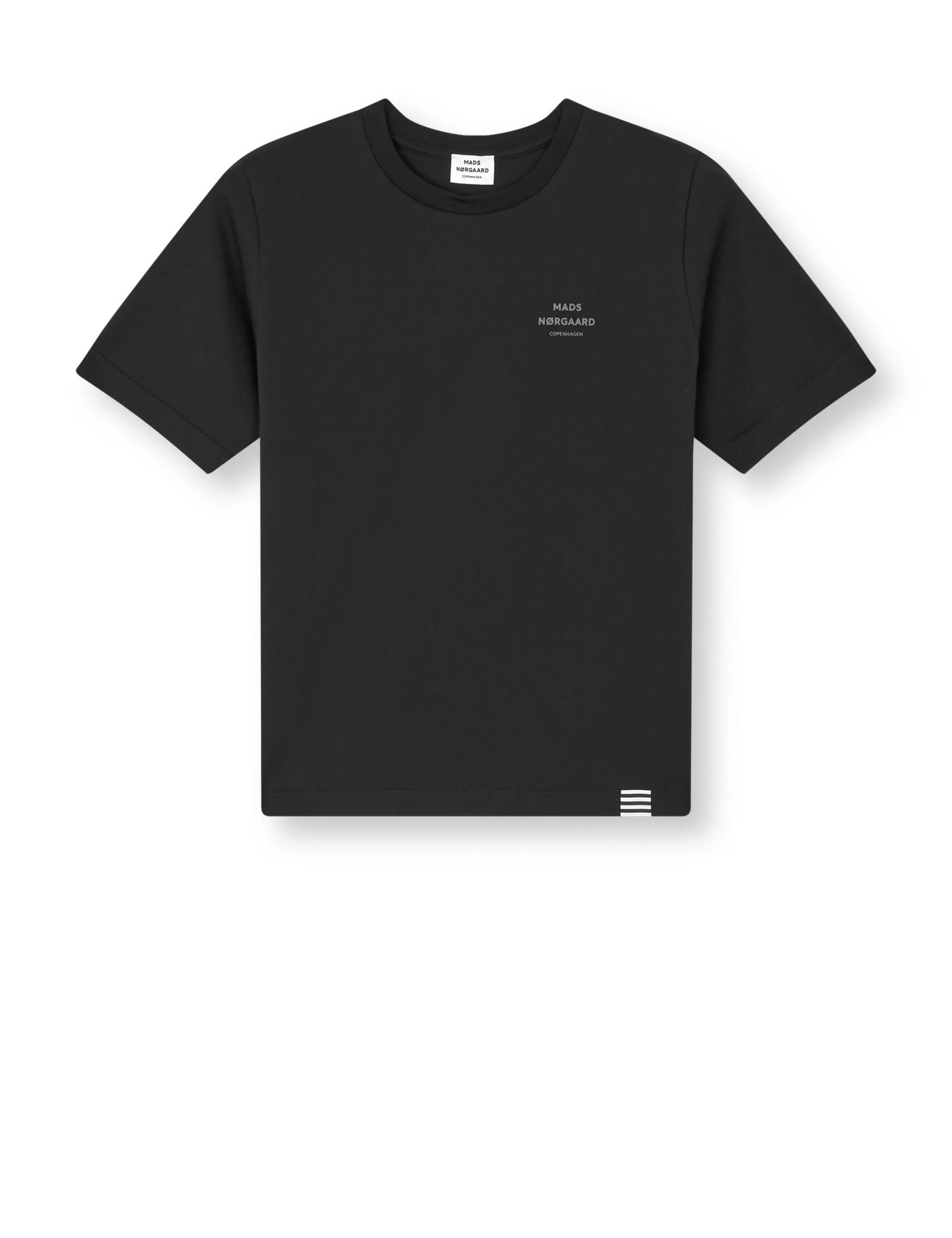 MADS NØRGAARD Printed Tee Thorlino Tee Black Best Sale