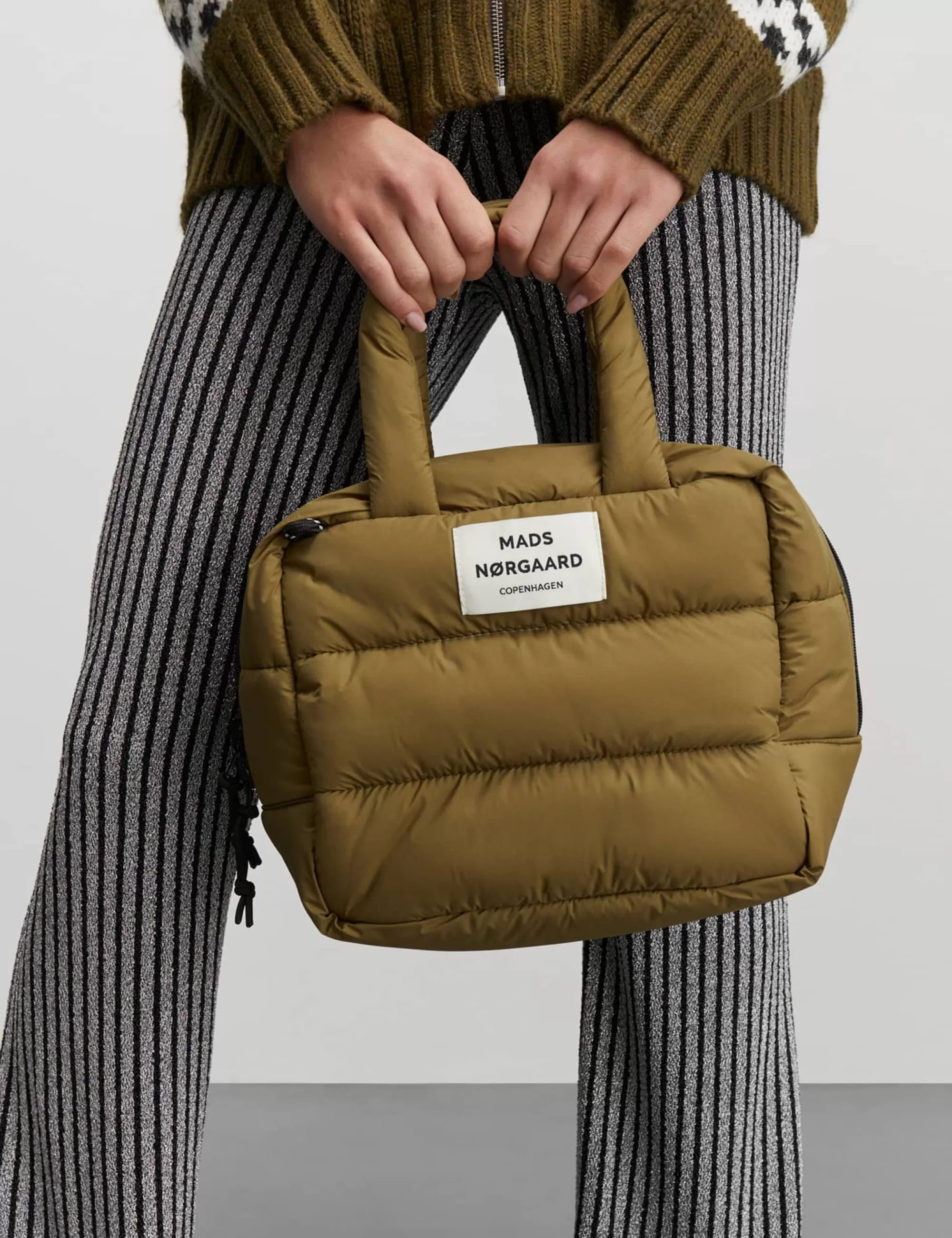 MADS NØRGAARD Recycle Boxy Bag Martini Olive Cheap