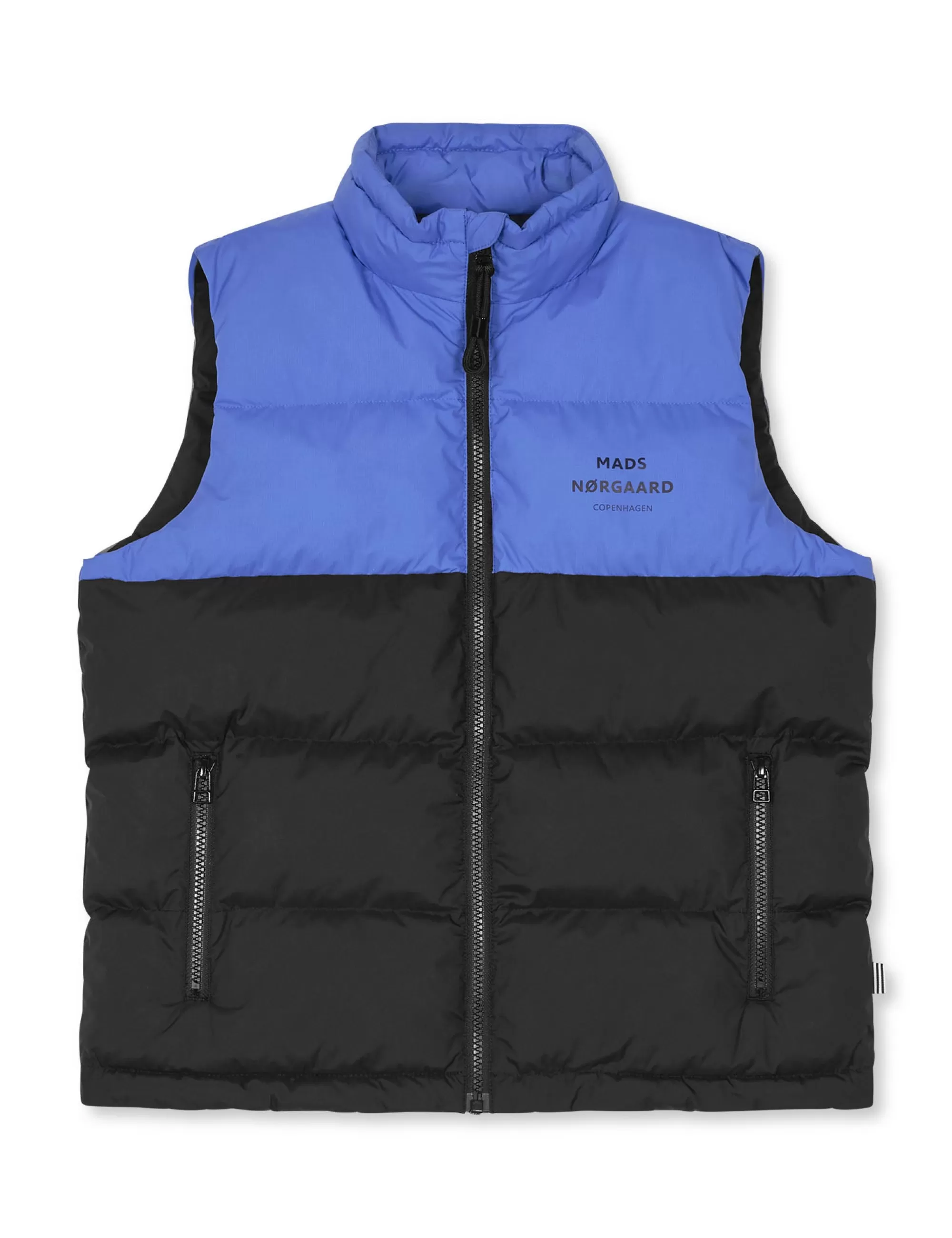 MADS NØRGAARD Recycle Julo Vest Black/Amparo Blue Cheap