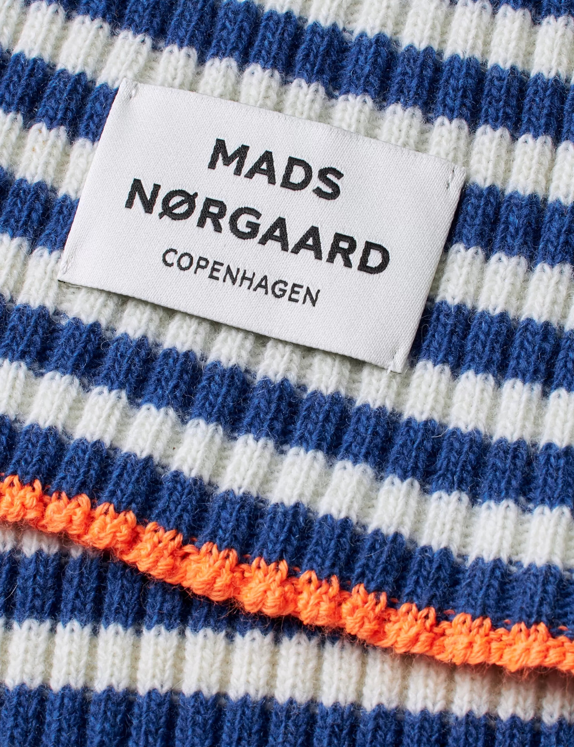 MADS NØRGAARD Recycled Iceland Grafenau Scarf Surf The Web/Winter White Sale