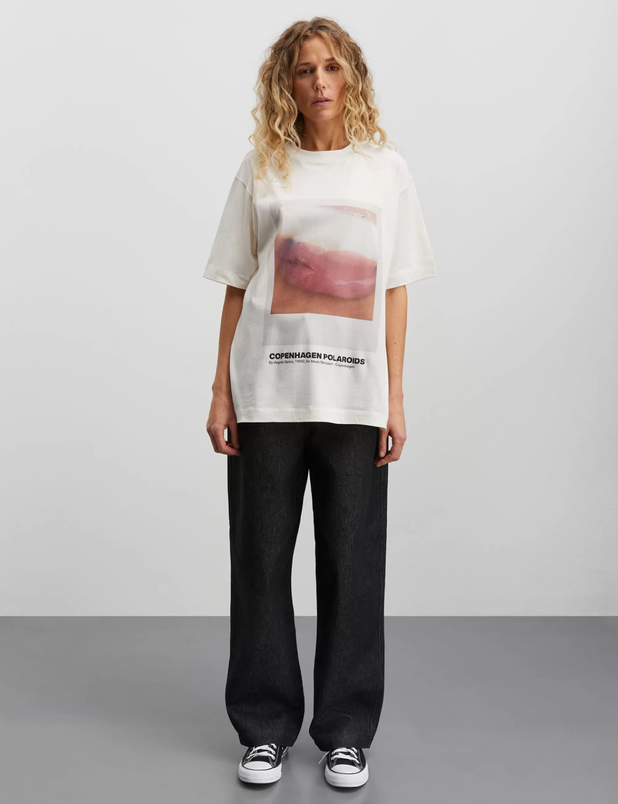 MADS NØRGAARD Single Organic Dassel Tee Snow White Flash Sale