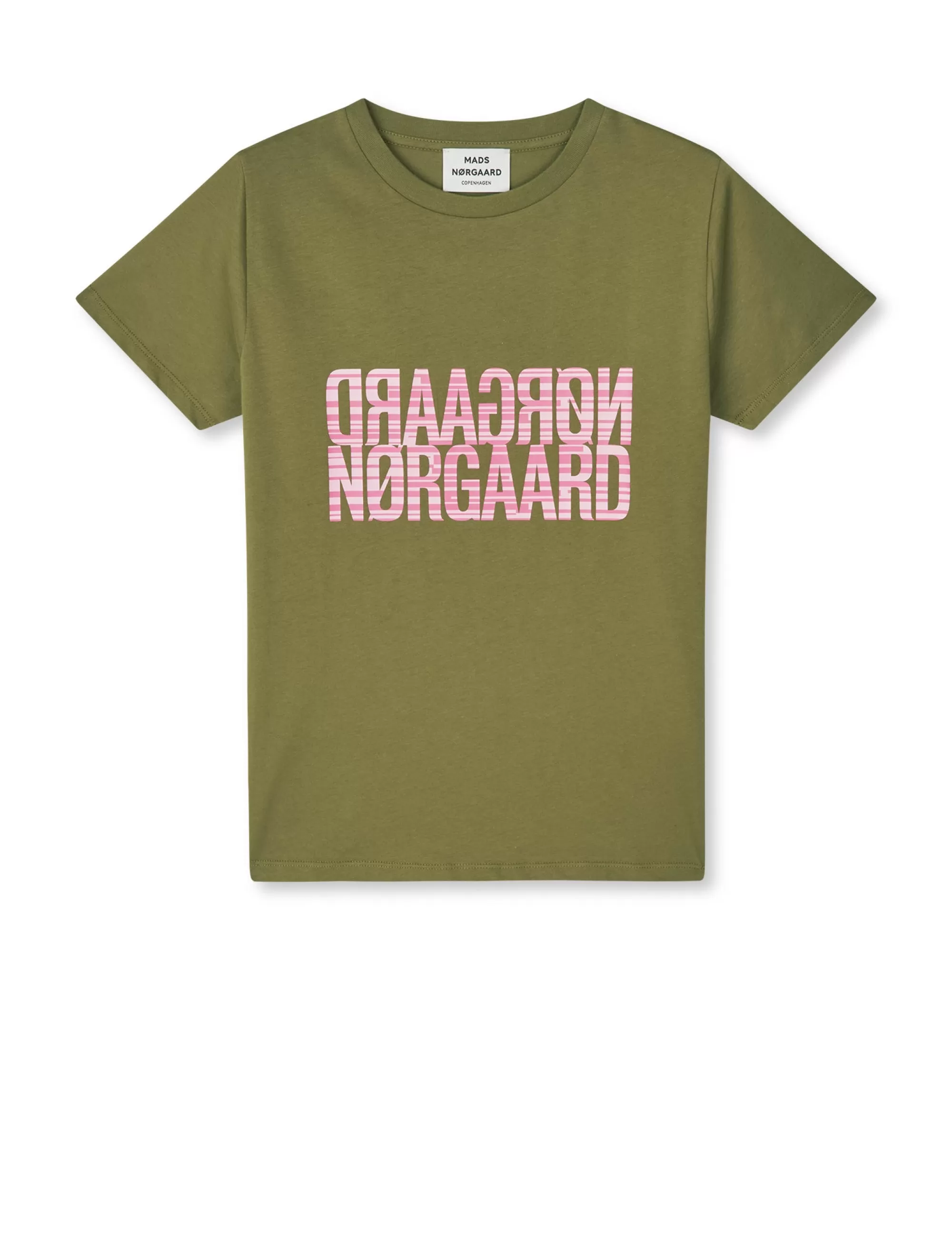 MADS NØRGAARD Single Organic Trenda P Tee Martini Olive Cheap