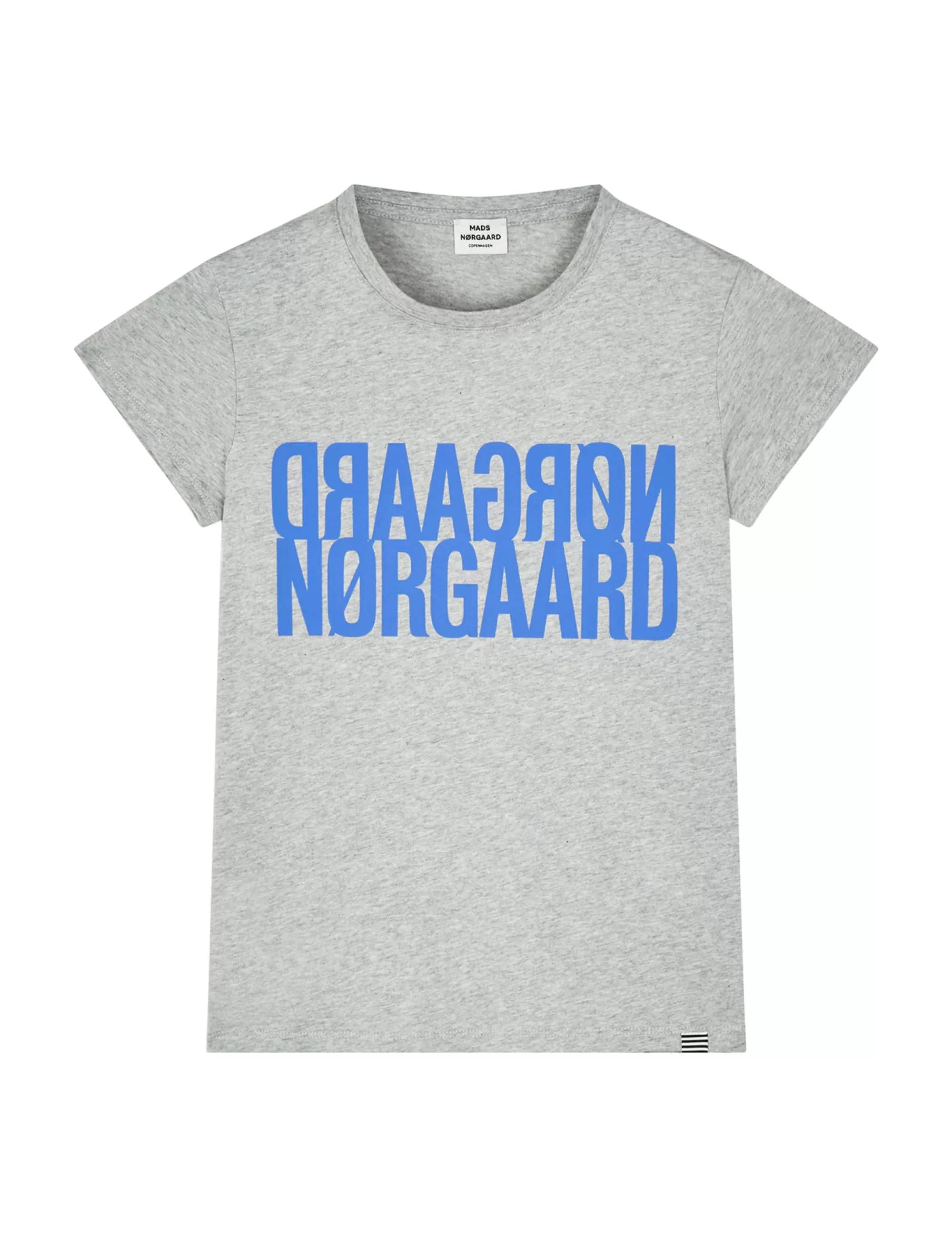 MADS NØRGAARD Single Organic Tuvina Tee Light Grey Melange Cheap