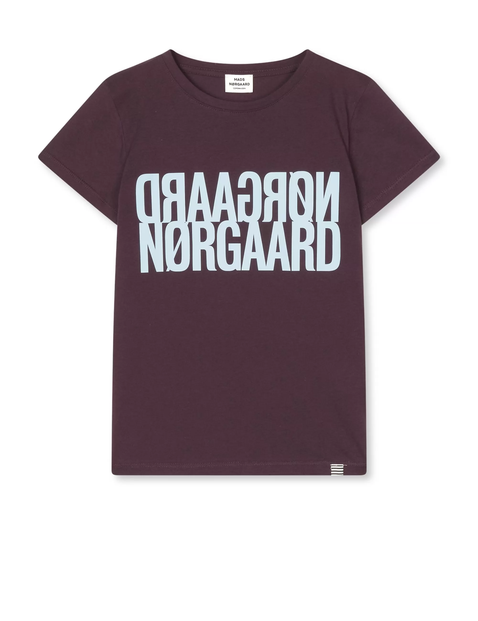 MADS NØRGAARD Single Organic Tuvina Tee Plum Perfect Hot