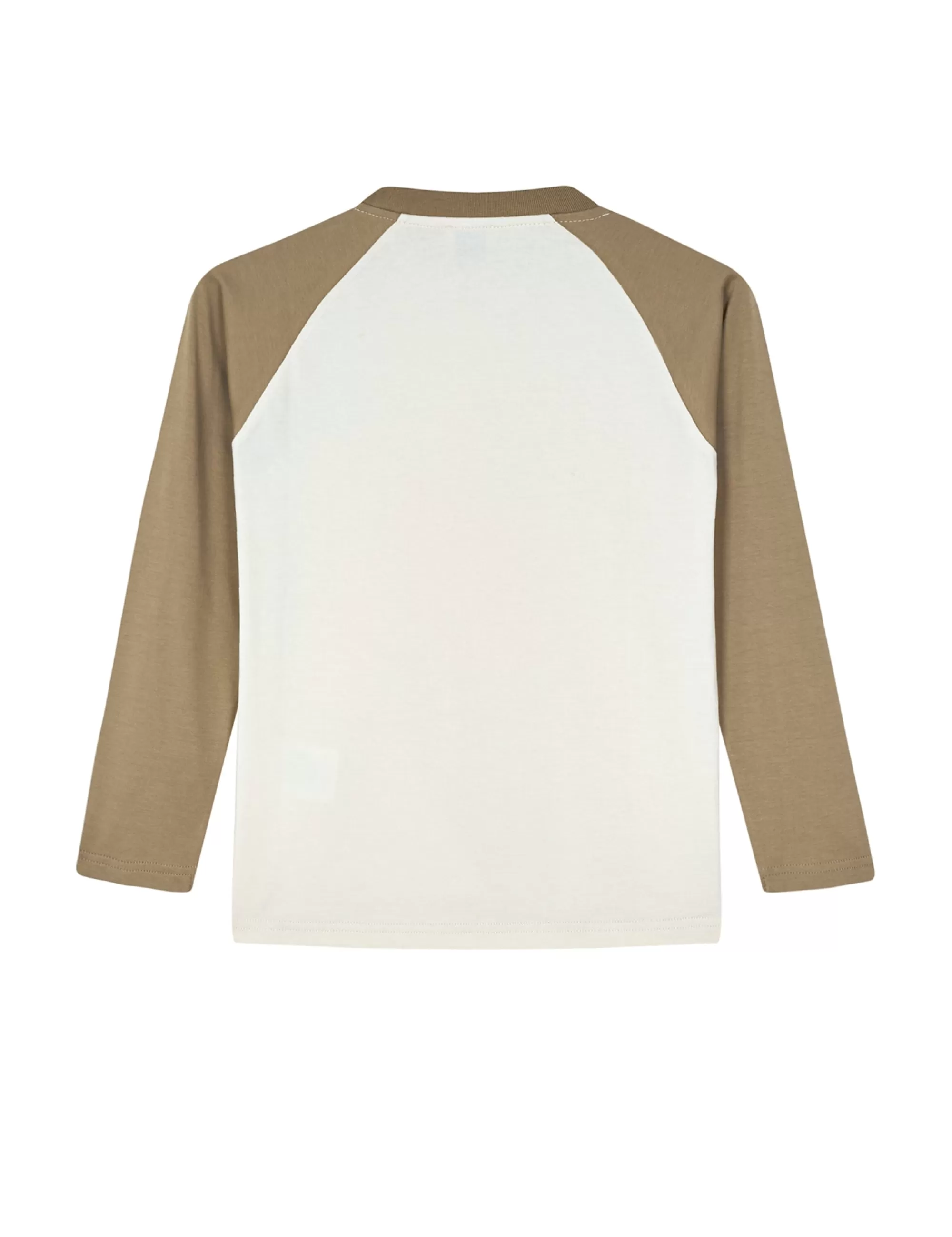 MADS NØRGAARD Single Thorlino L/S Raglan Tee Almond Milk/Lead Gray Shop