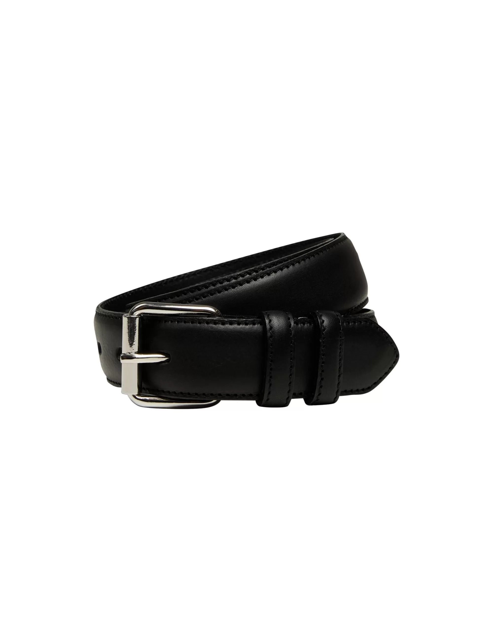 MADS NØRGAARD Skin Stitch Bowie Belt Black Shop