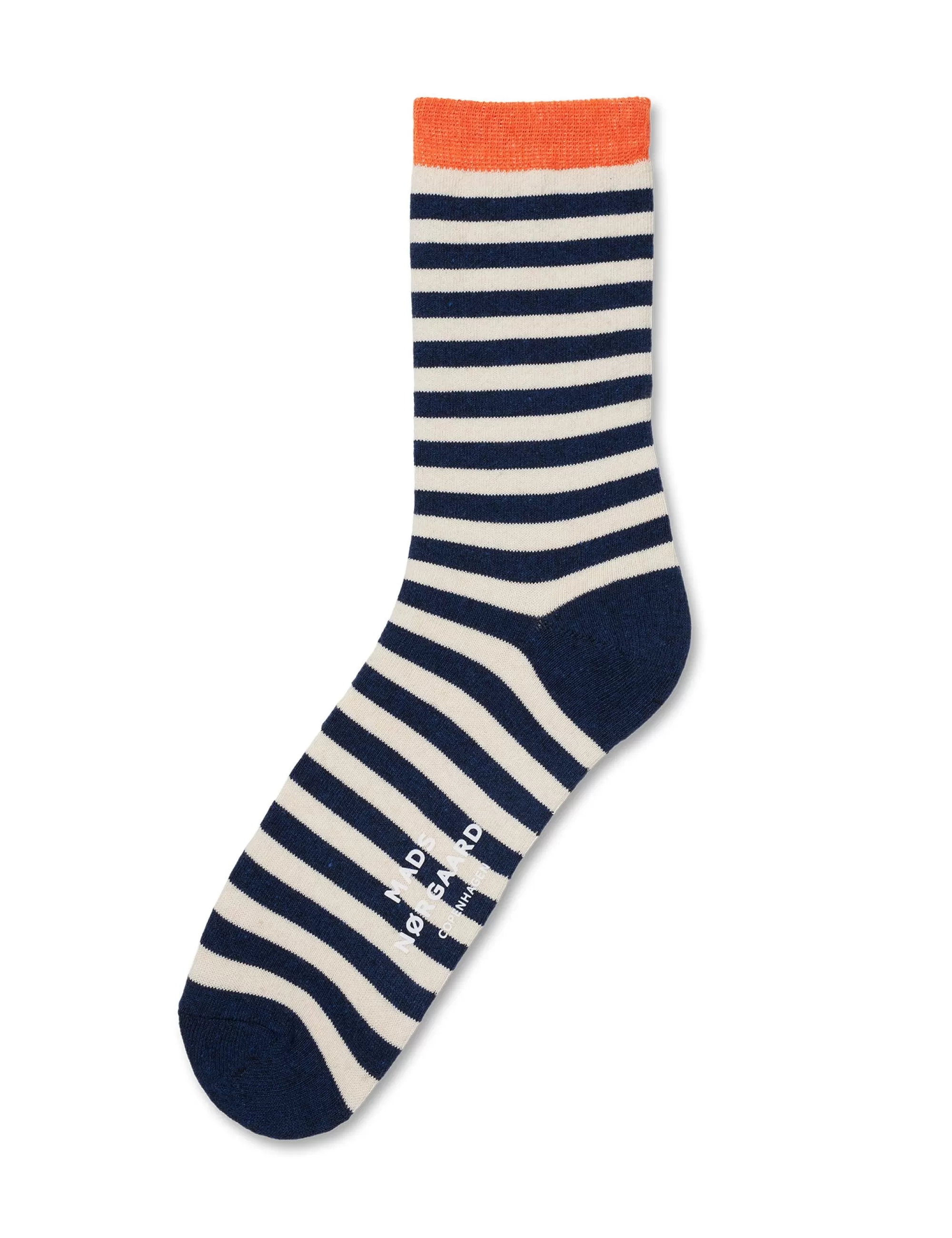 MADS NØRGAARD Sock Pair Ana Mix Blue Stripe/Black Coffee Dot Outlet