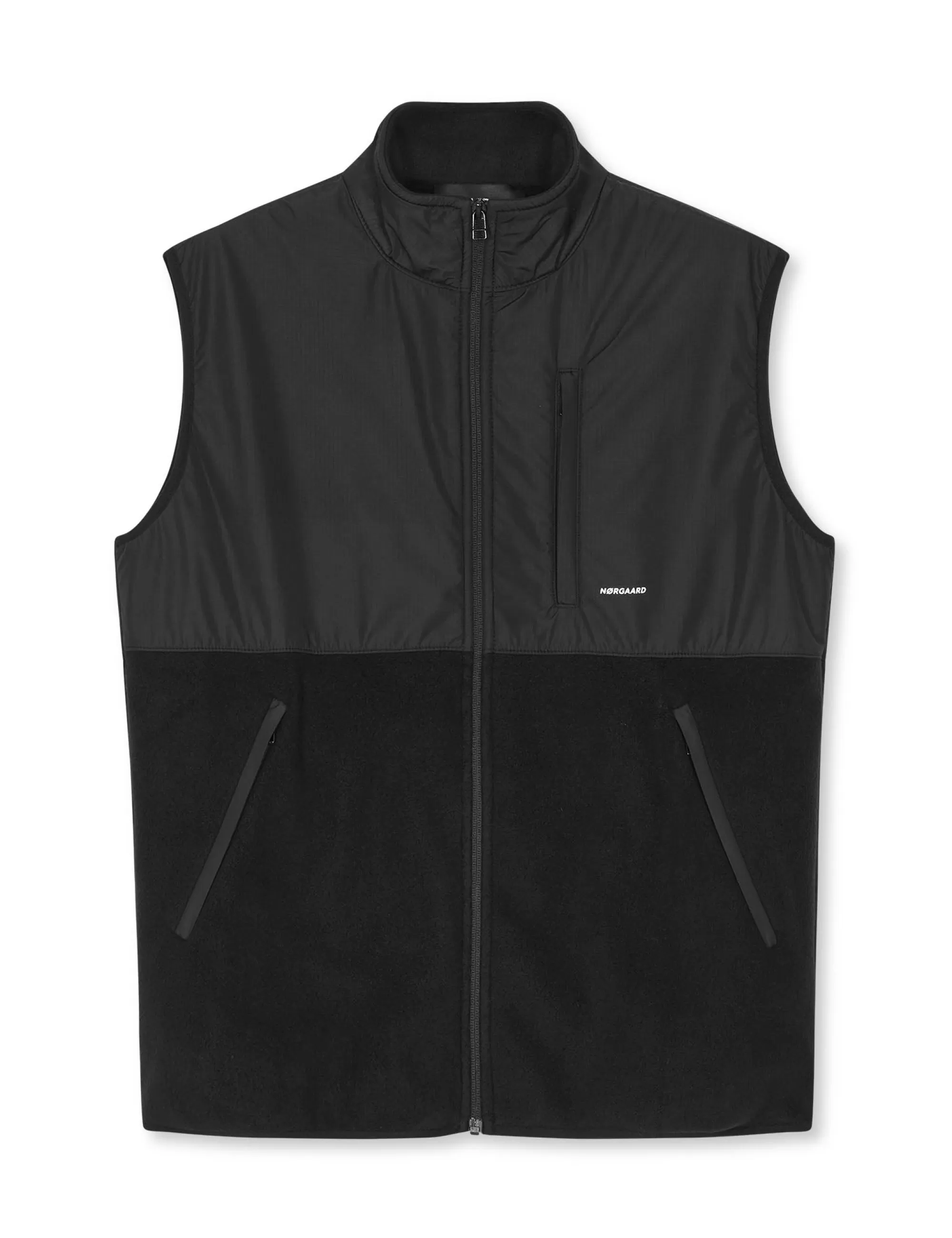 MADS NØRGAARD Soft Fleece Tactical Vest Black New