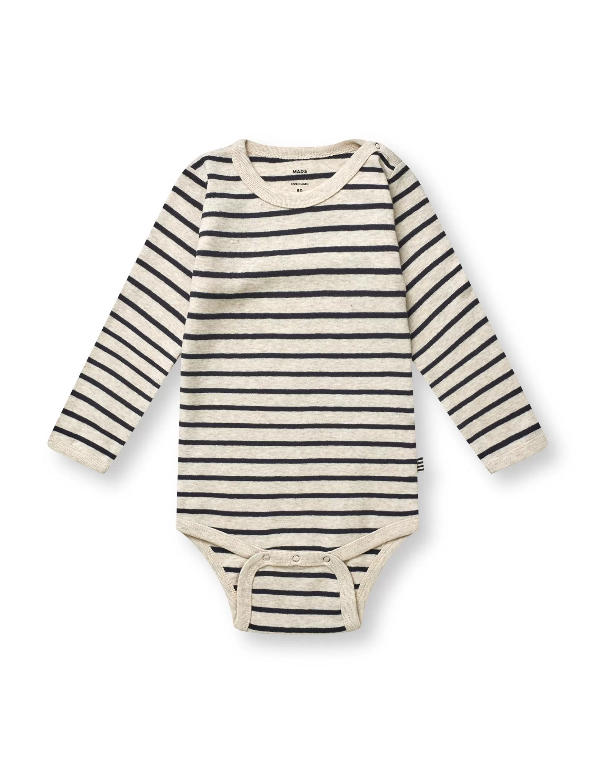 MADS NØRGAARD Soft Striped Rib Body Navy/ Nature Mel Outlet