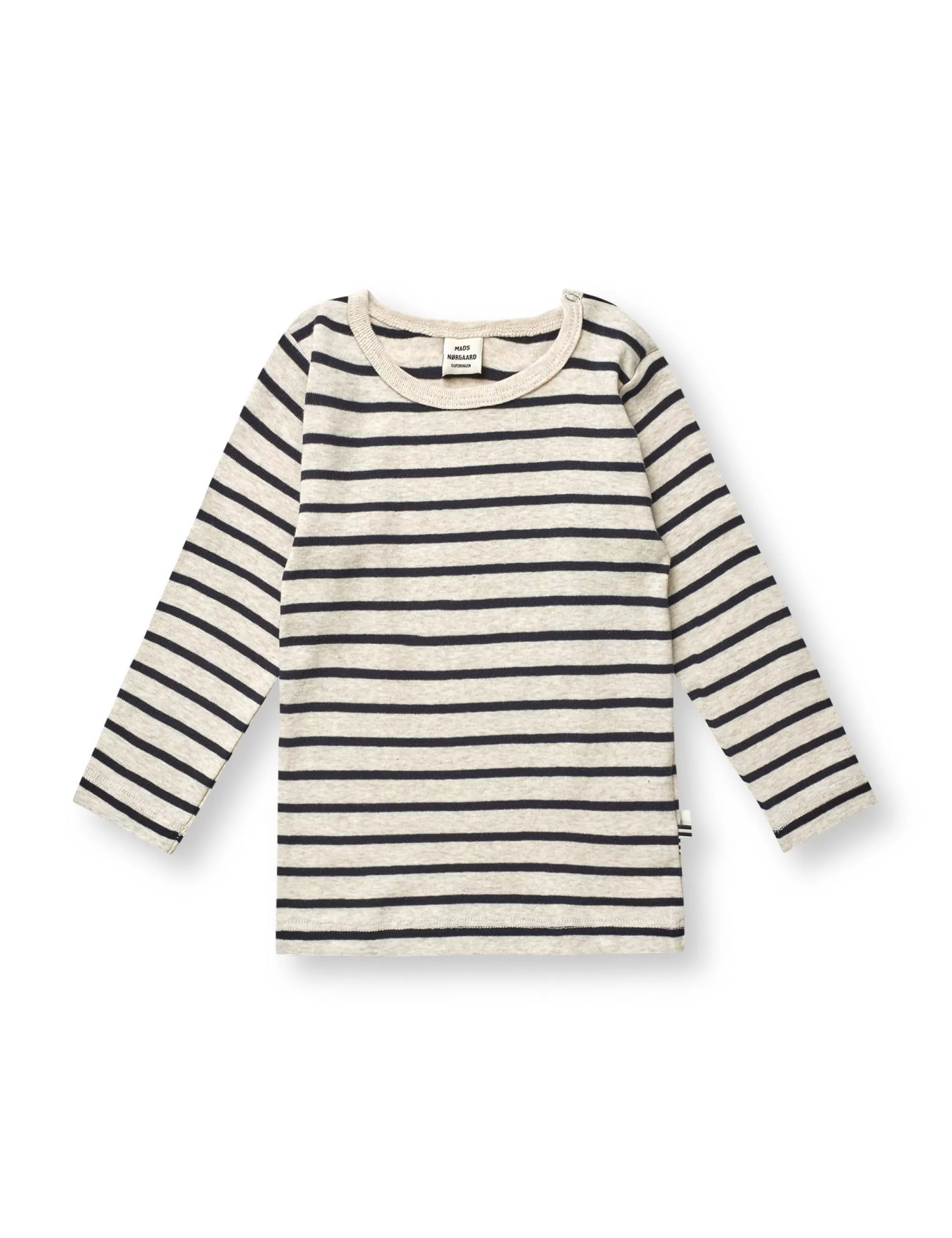 MADS NØRGAARD Soft Striped Rib Tobinino Navy/ Nature Mel Fashion