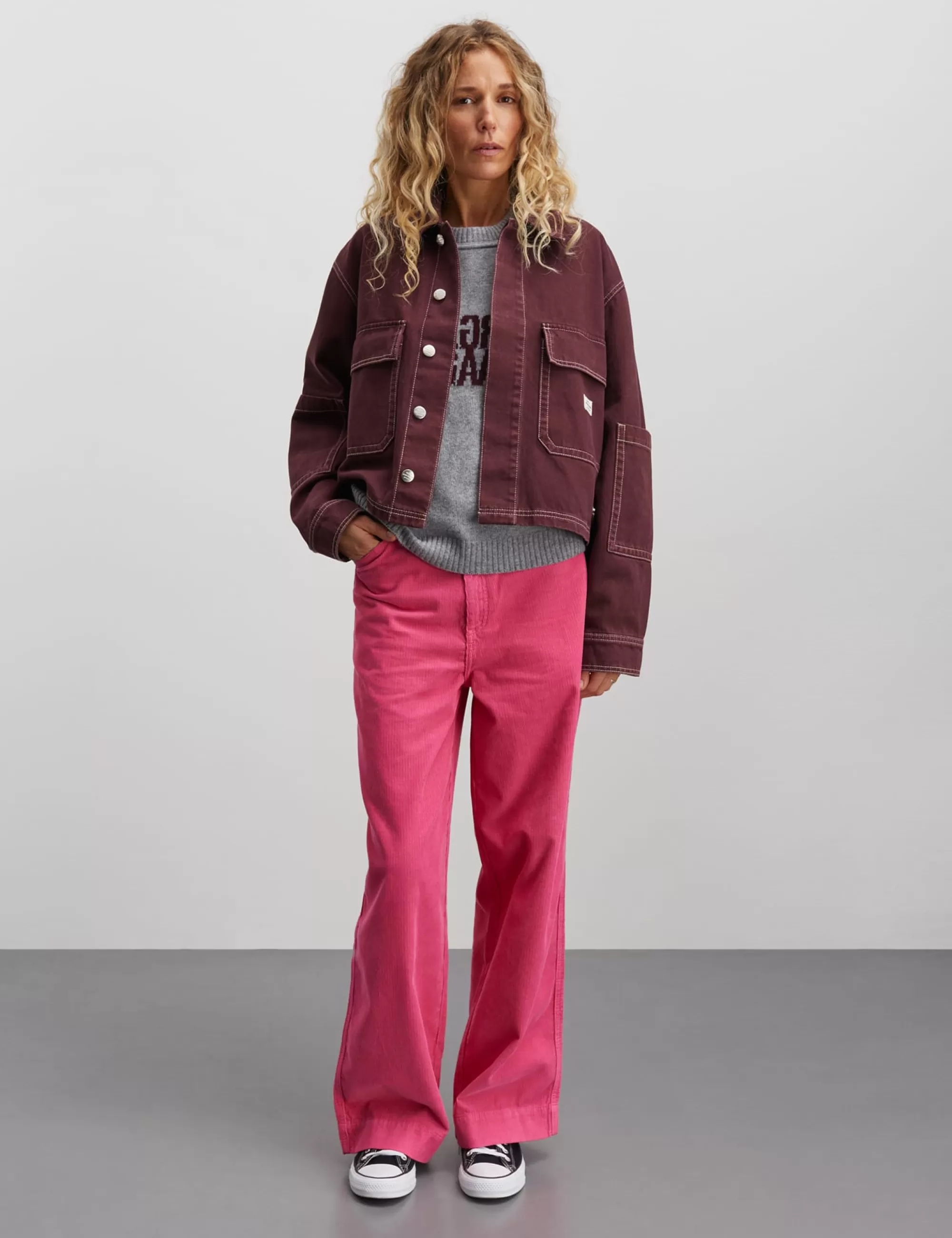 MADS NØRGAARD Soil Denim Soleil Jacket Sassafras Hot