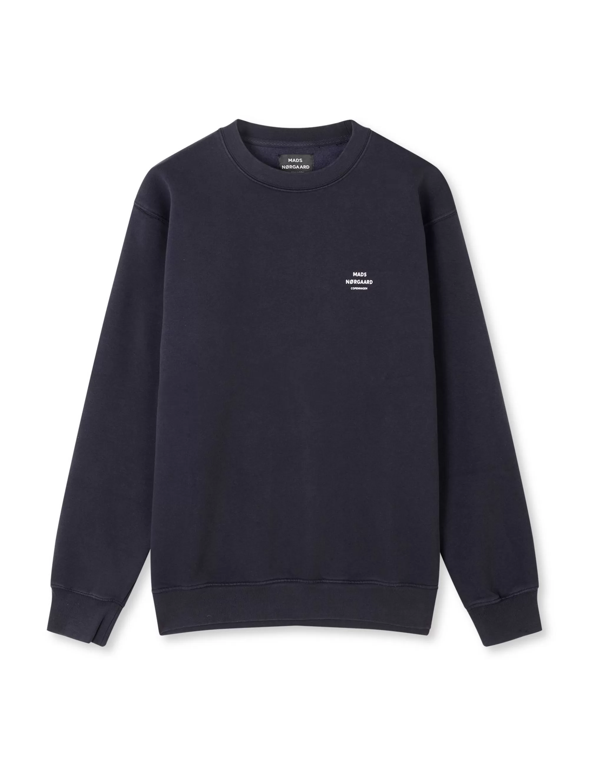 MADS NØRGAARD Standard Crew Logo Sweat Deep Well Outlet