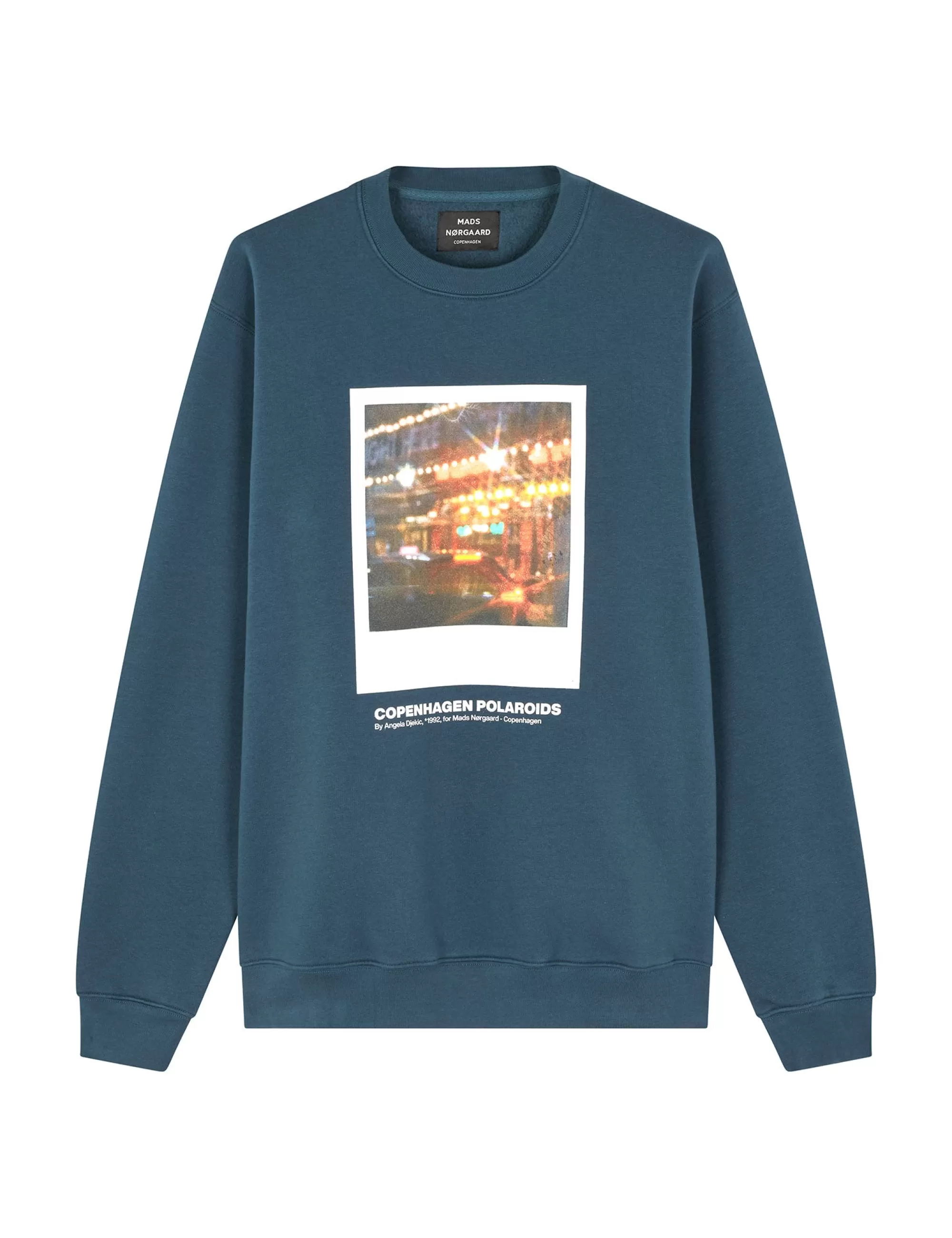 MADS NØRGAARD Standard Crew Poloroide Sweat Midnight Navy Cheap