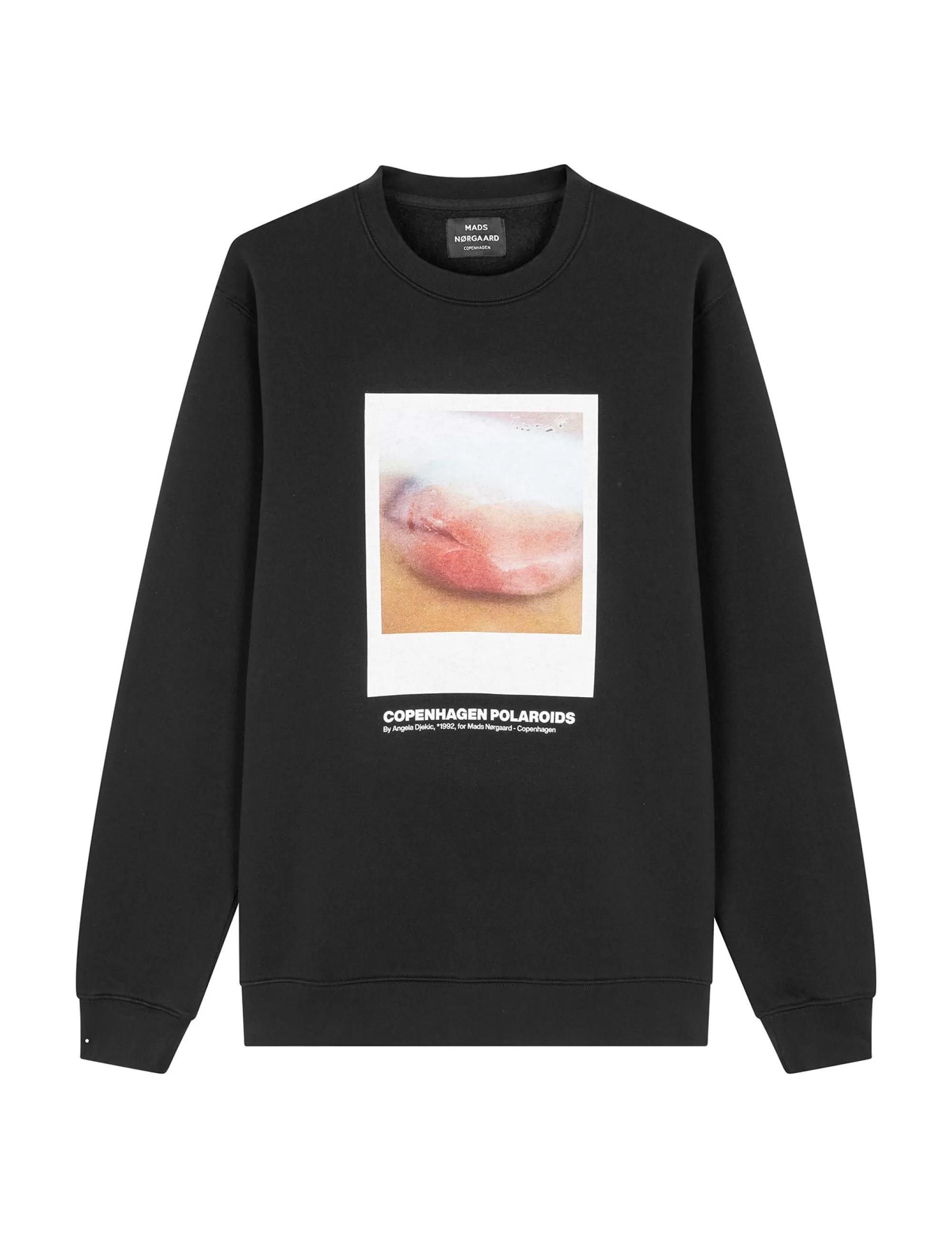 MADS NØRGAARD Standard Crew Poloroide Sweat Black Store