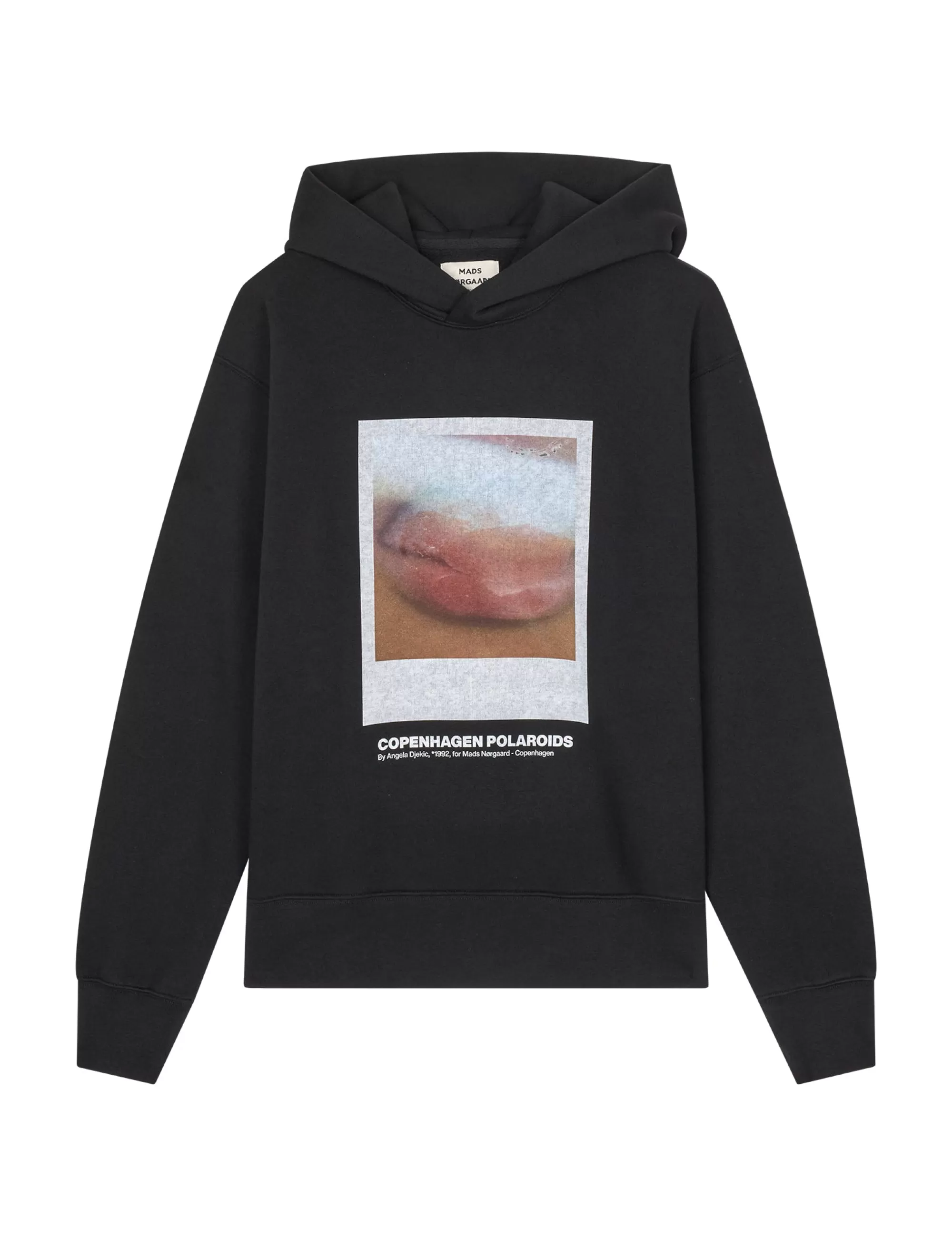 MADS NØRGAARD Standard Hood Polaroid Sweat Black Best