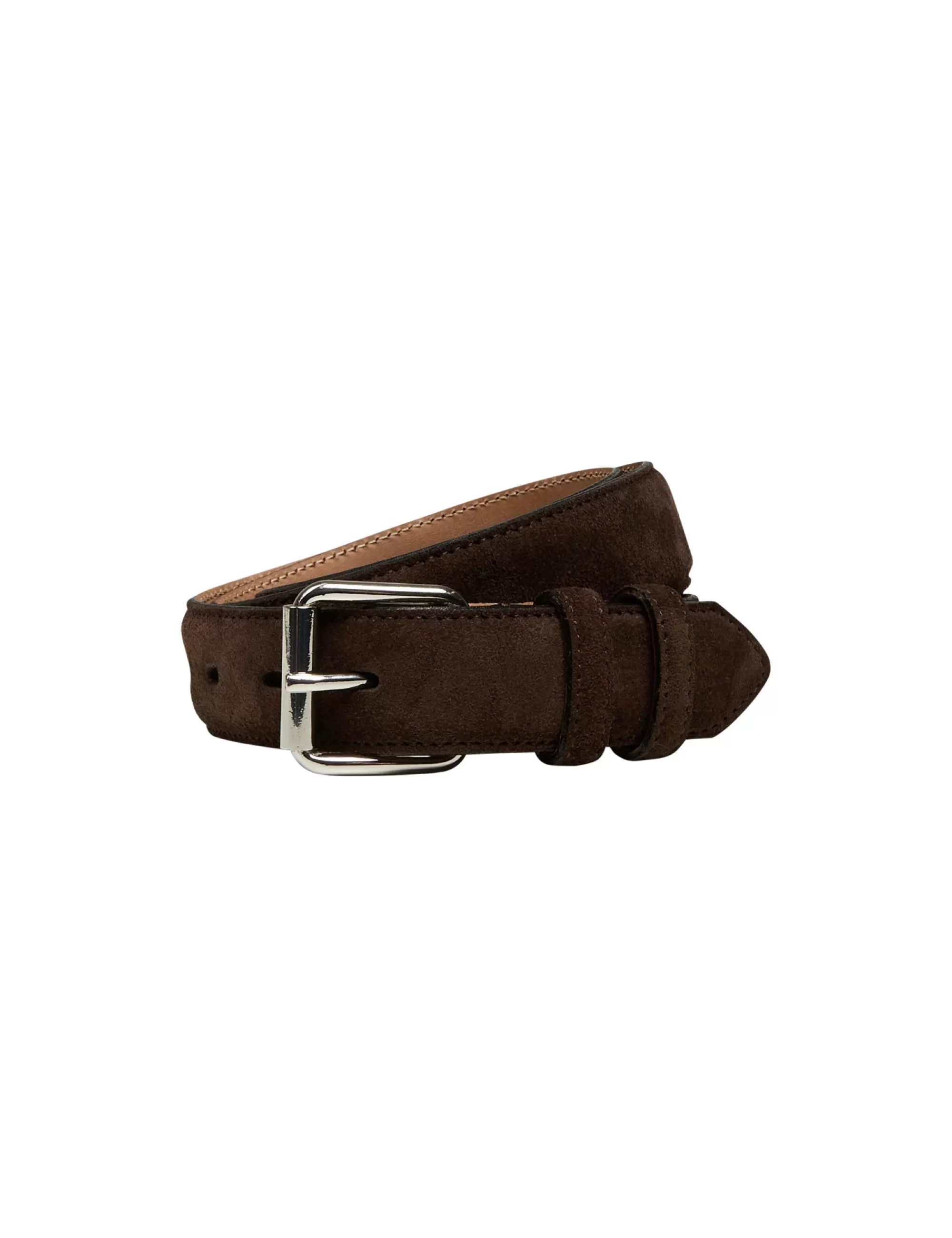 MADS NØRGAARD Suade Liam Belt Dark Brown Cheap