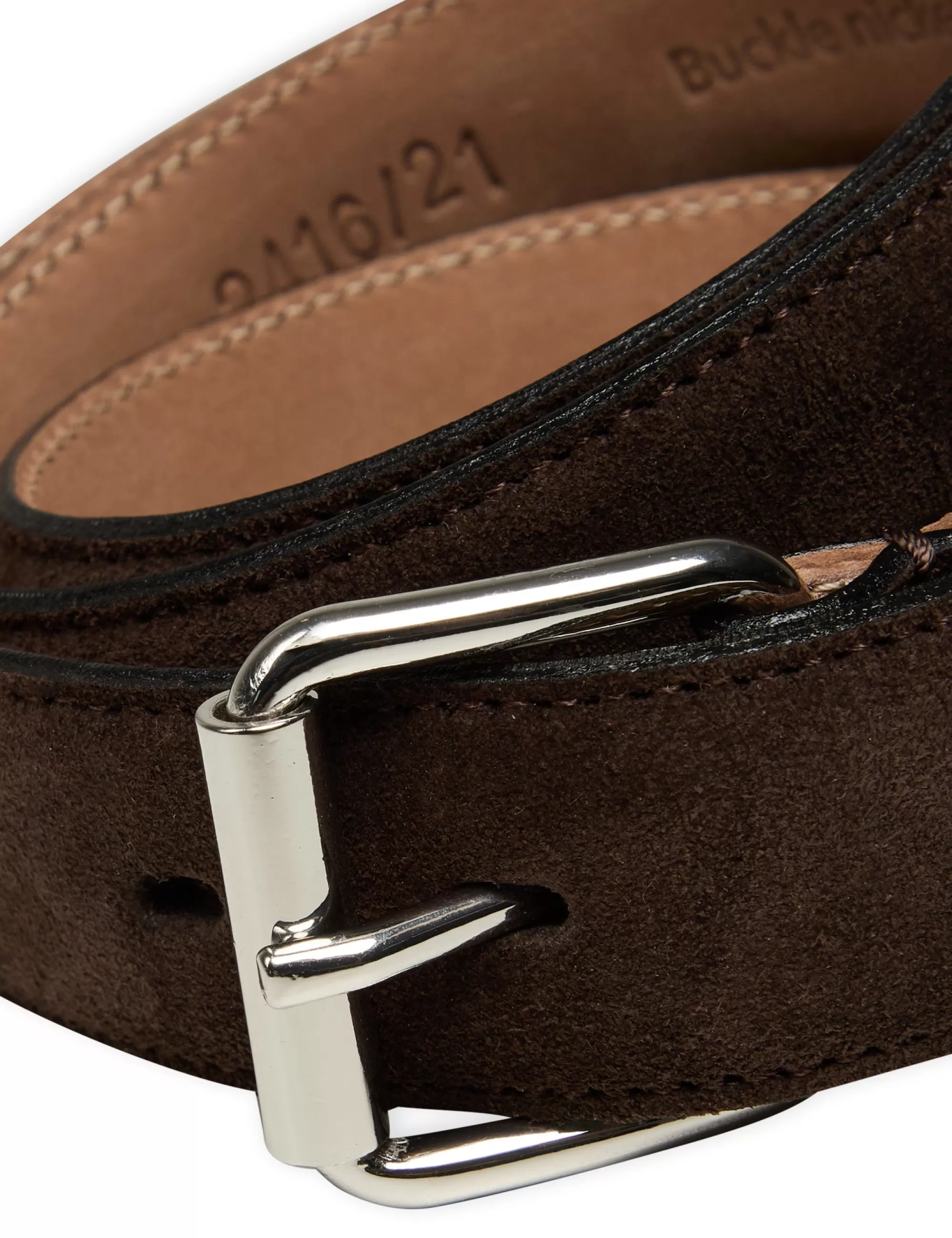 MADS NØRGAARD Suade Liam Belt Dark Brown Cheap