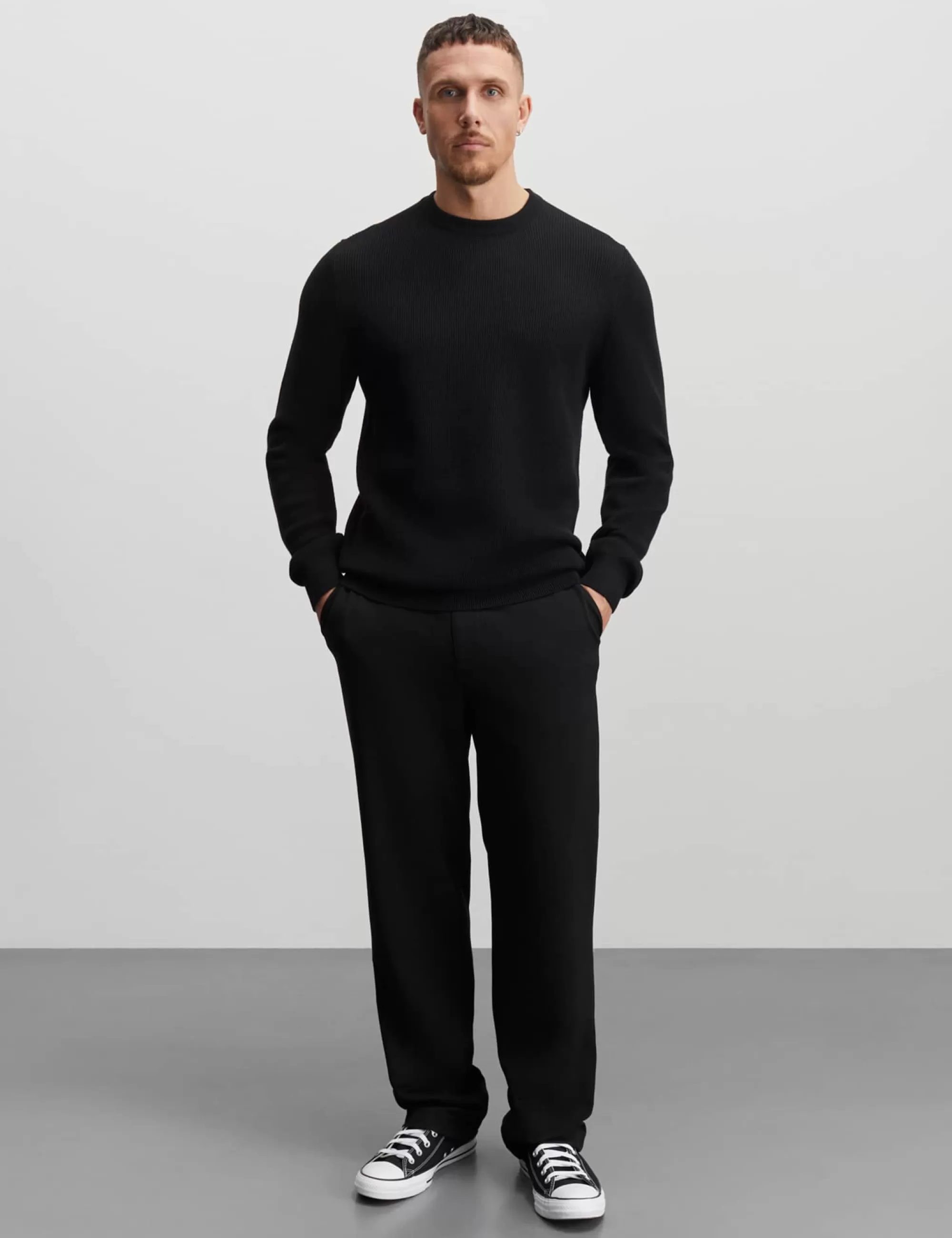 MADS NØRGAARD Tight Cotton Emil Knit Black Discount