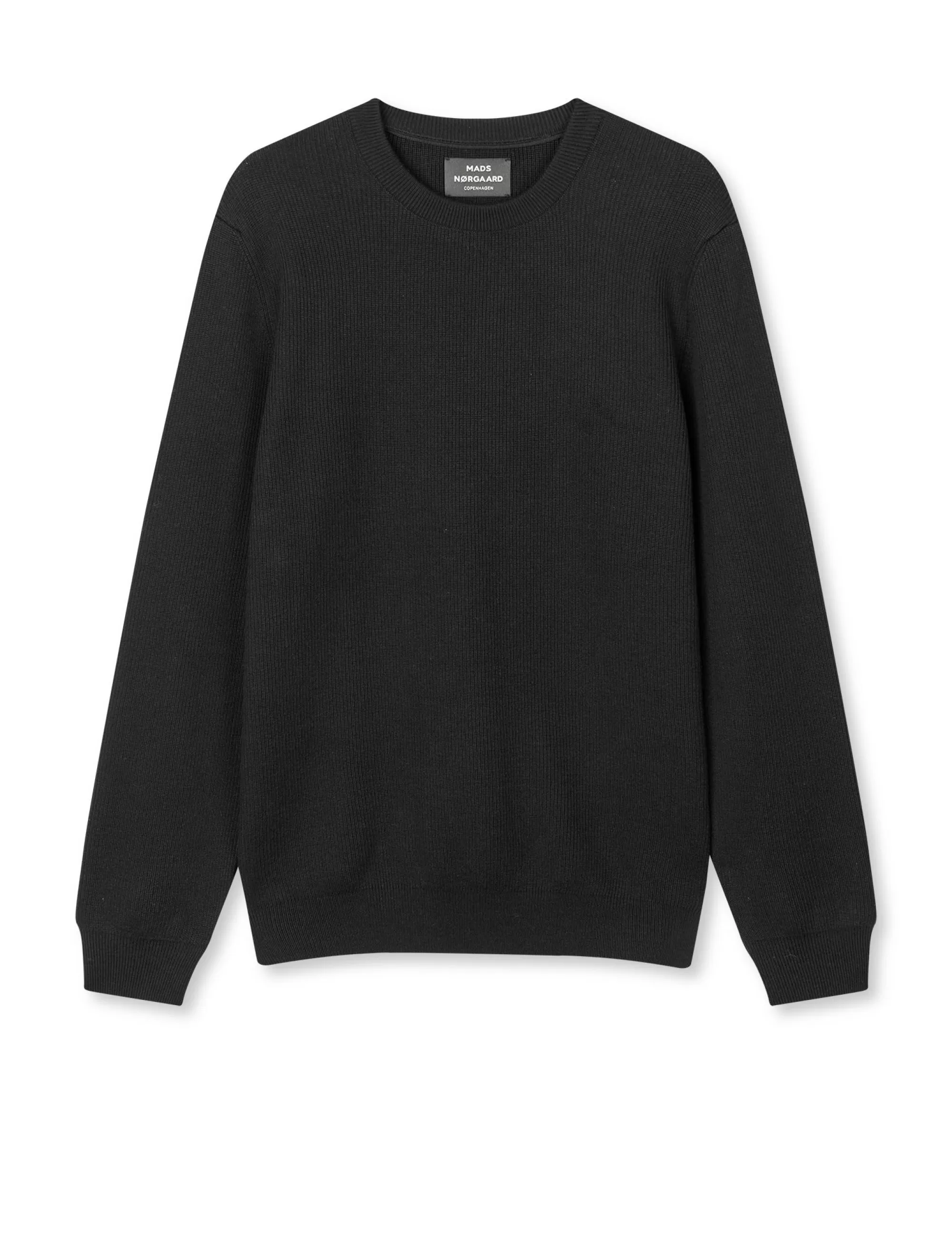 MADS NØRGAARD Tight Cotton Emil Knit Black Discount